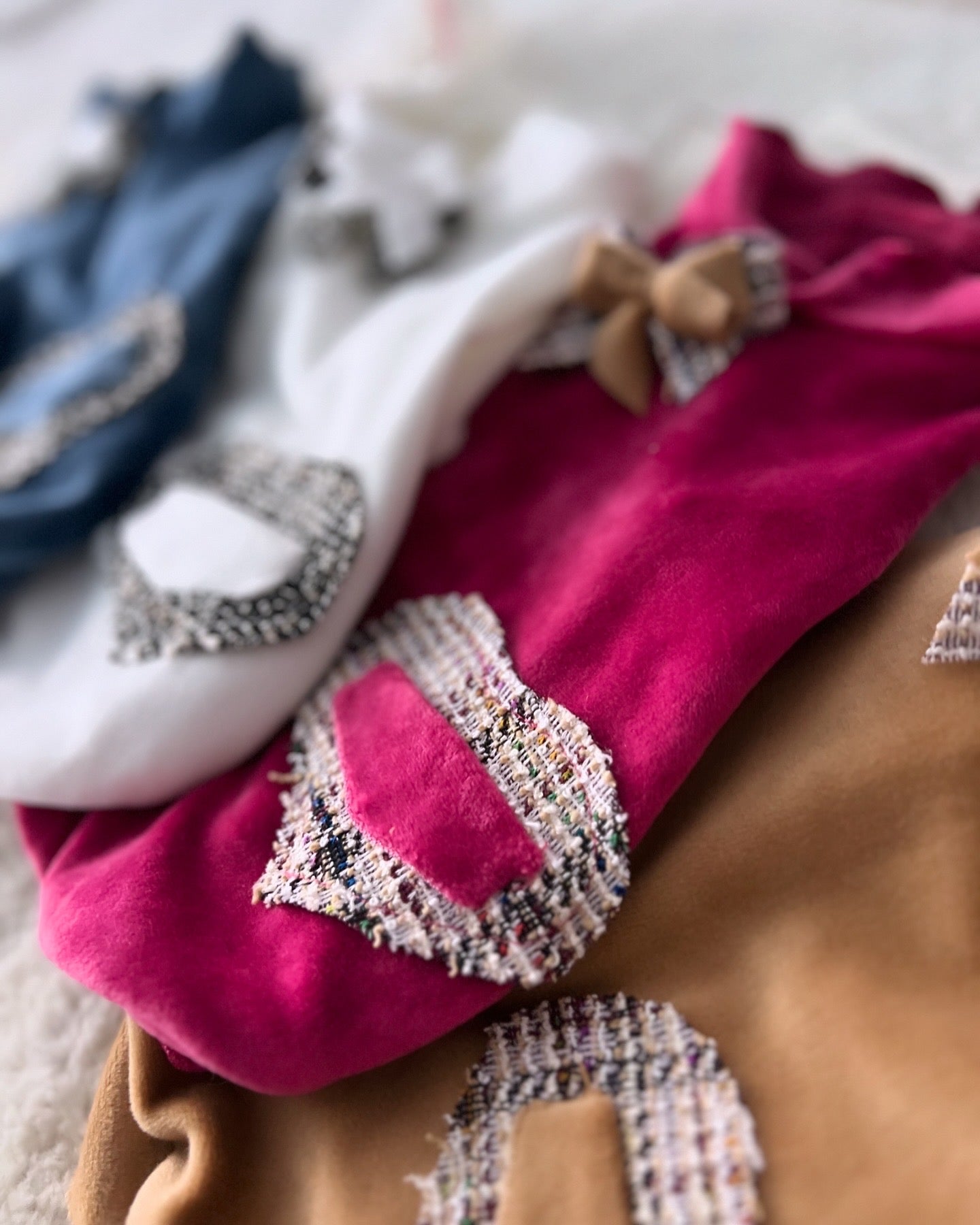 Ciniglia Sweatshirt Tweed Blu