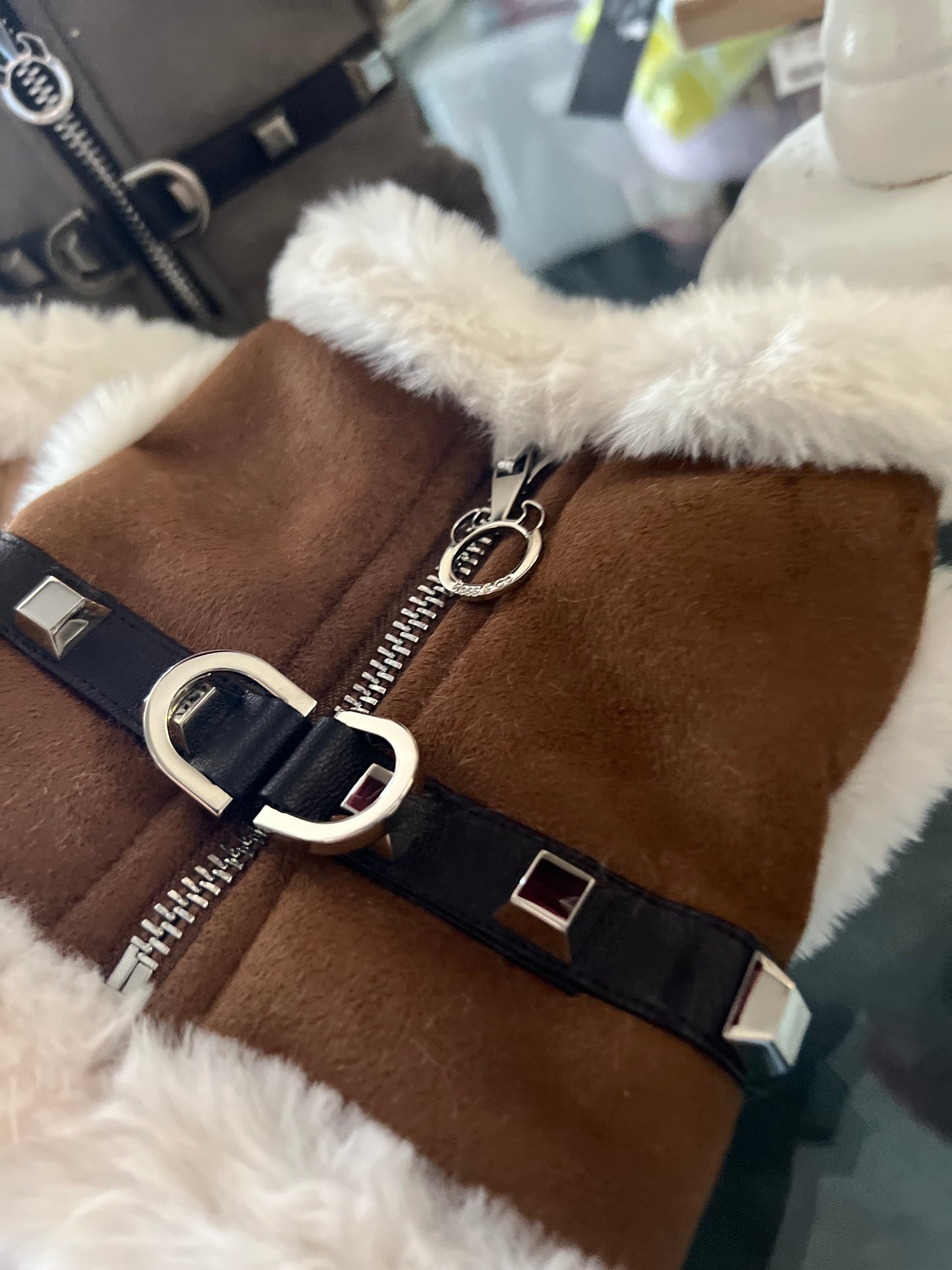 Harness Shearling Grigio