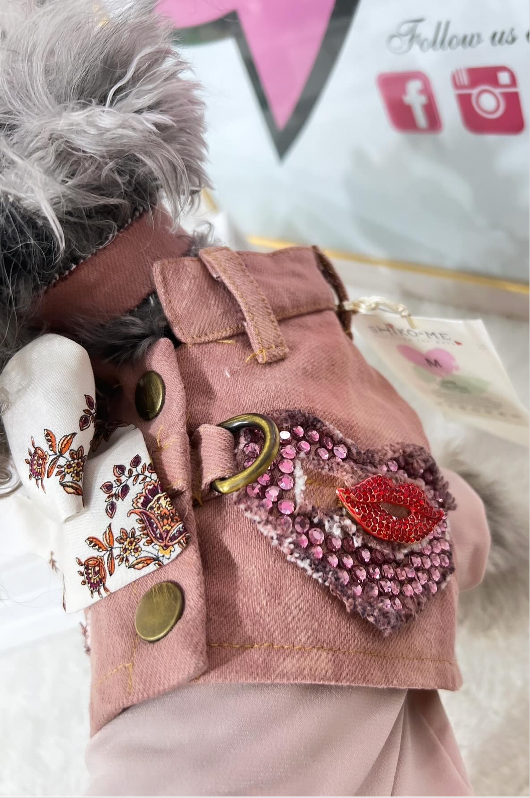 Harness Jeans Rosa special Kiss