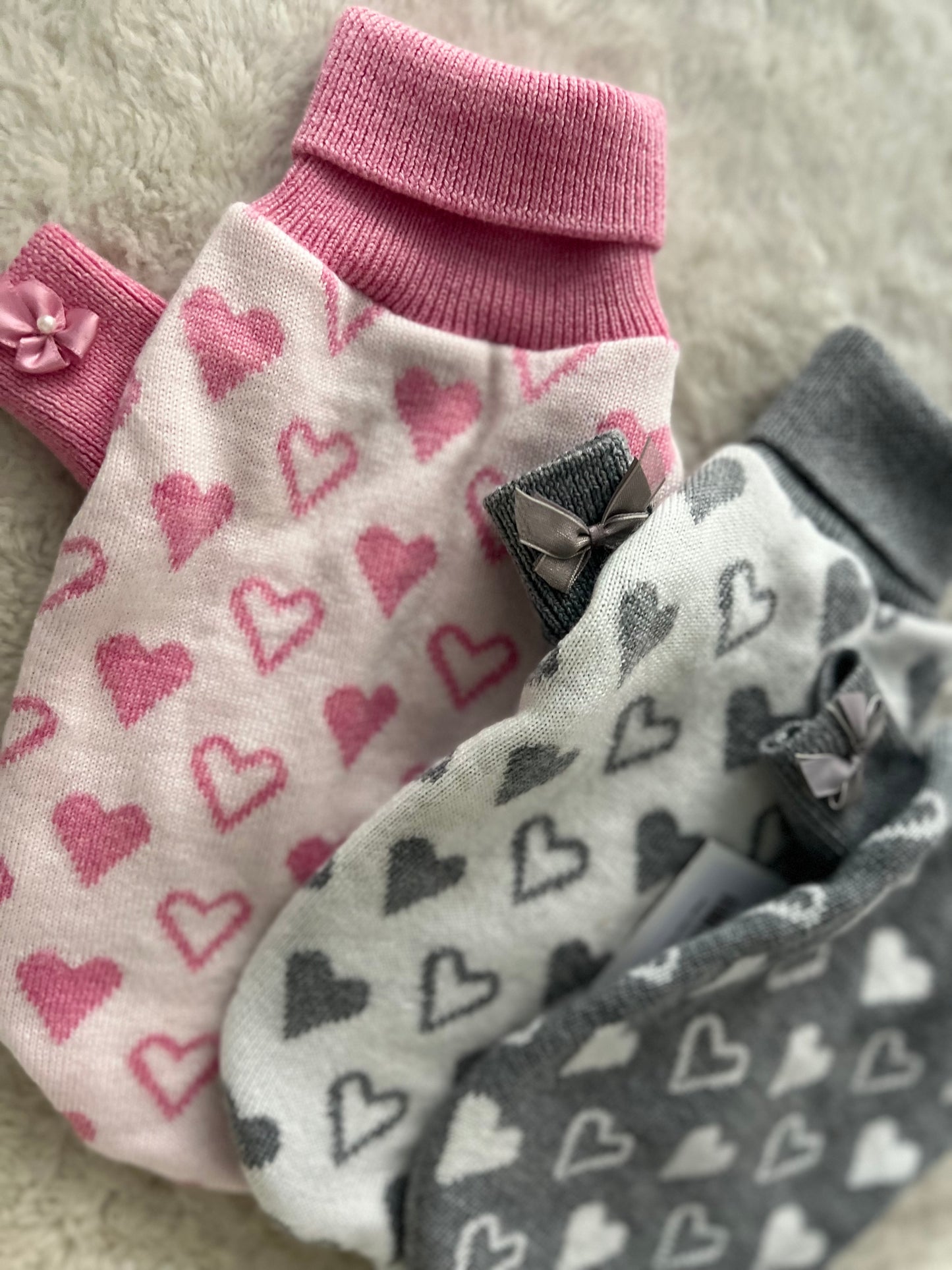 Sweet Harts Pull Bianco/Rosa