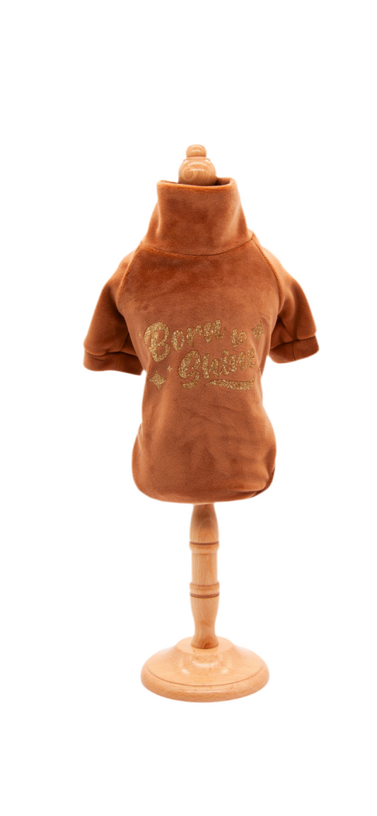 T-Shirt BORN TO SHINE Brown