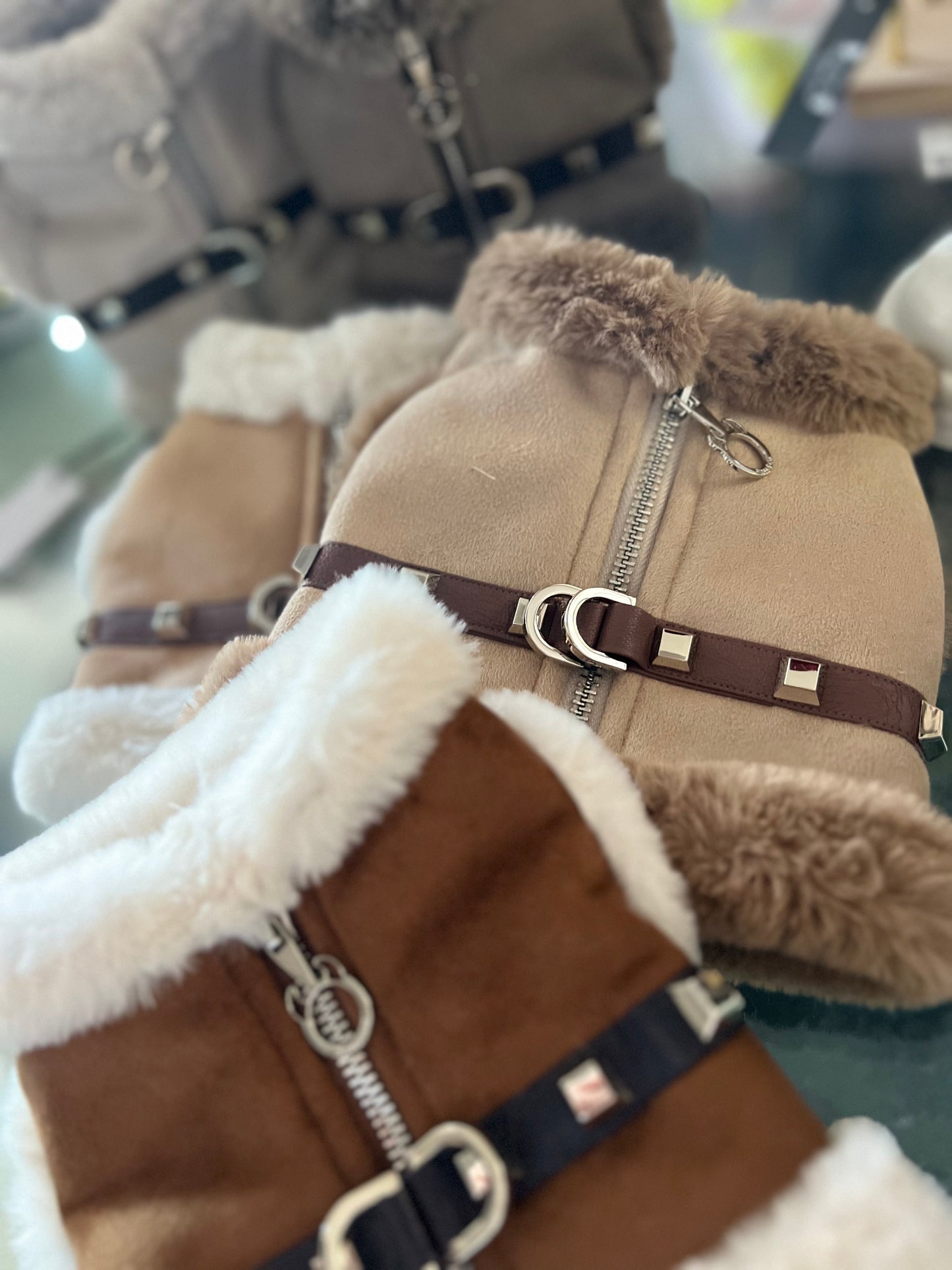 Harness Shearling Grigio