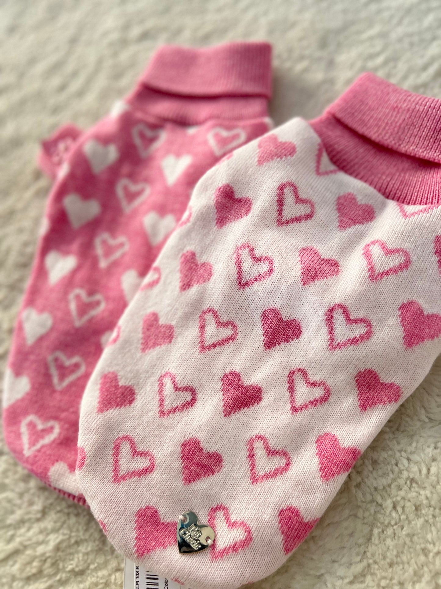 Sweet Harts Pull Rosa/Bianco