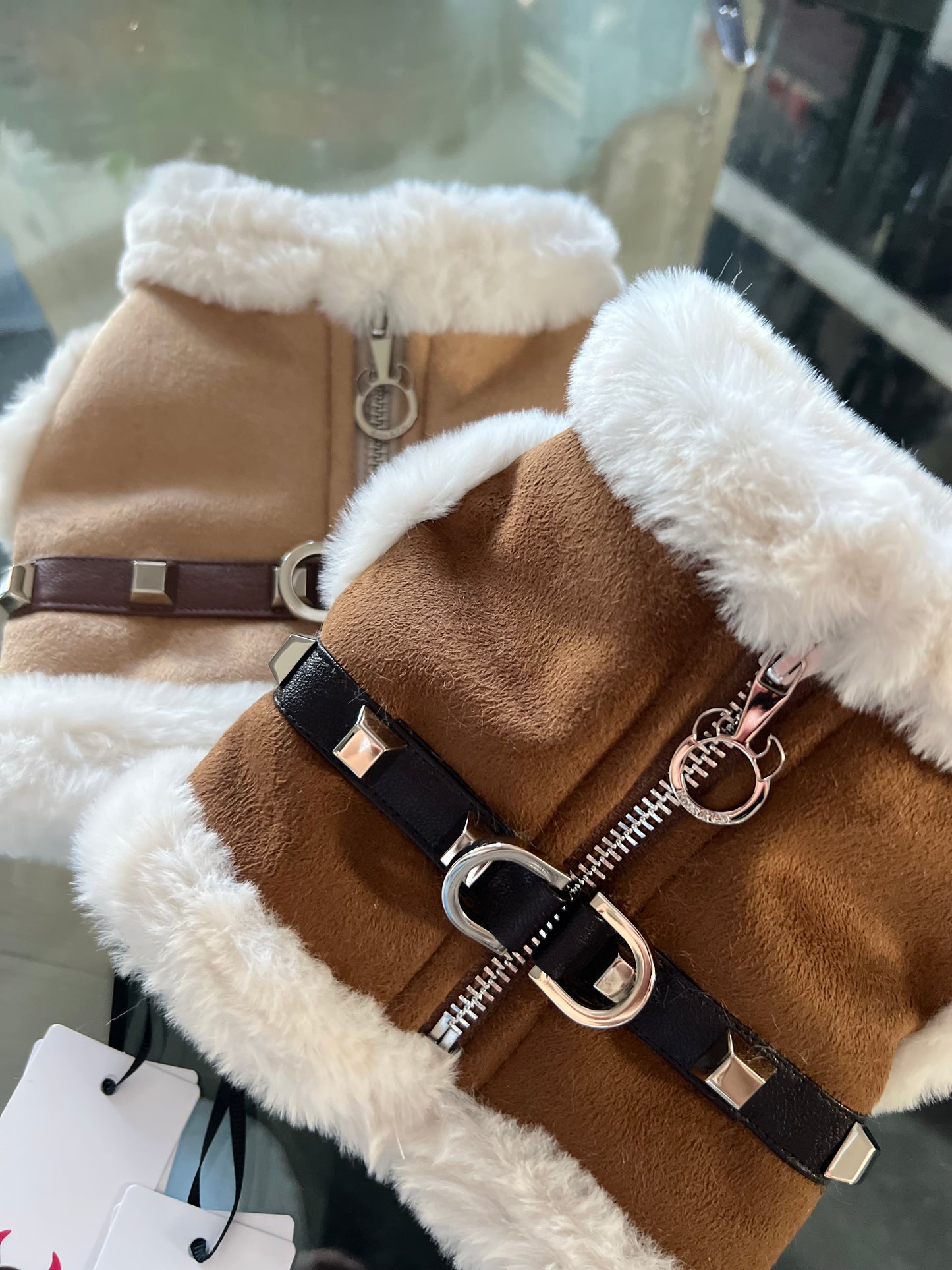 Harness Shearling Grigio