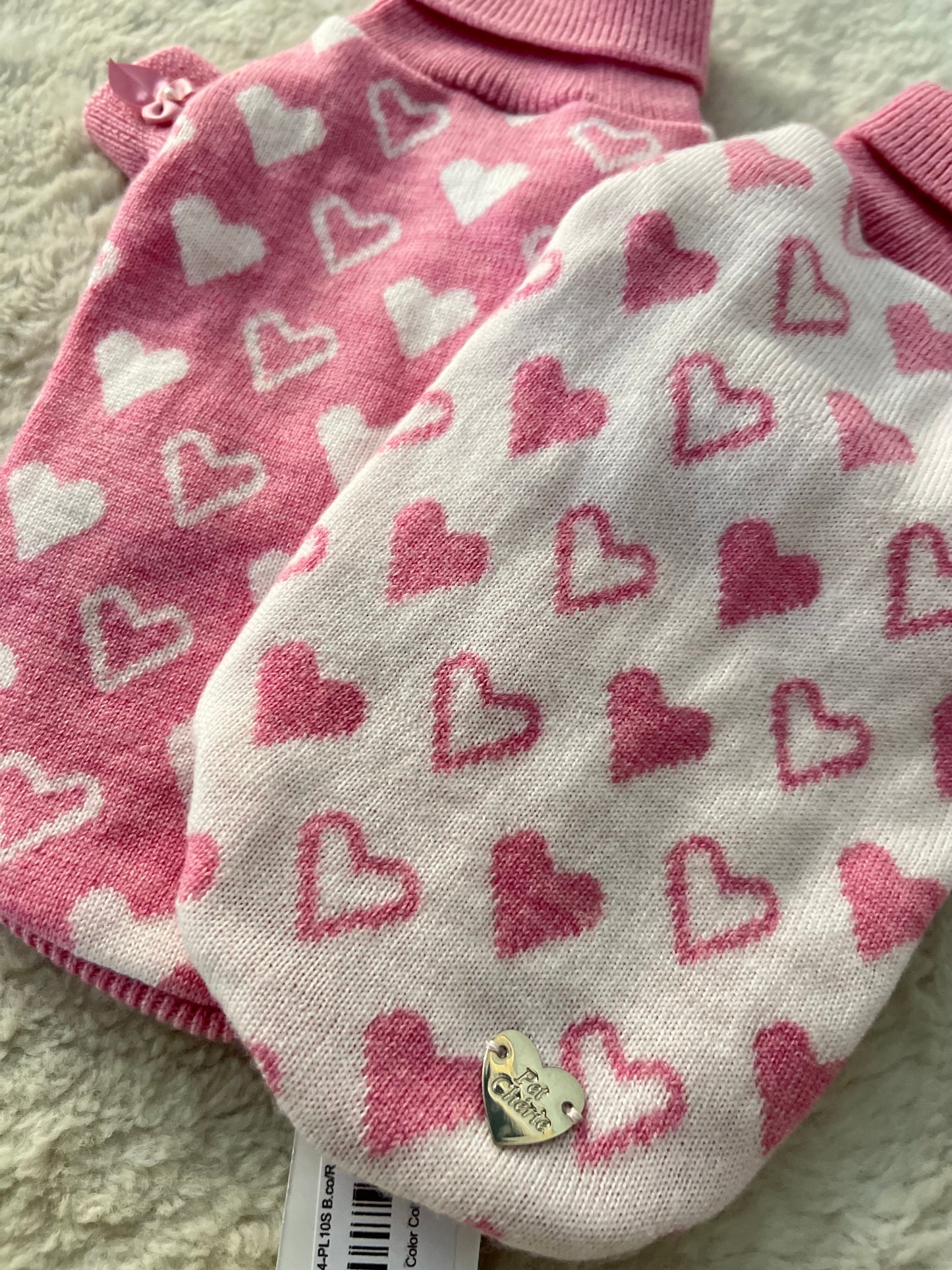 Sweet Harts Pull Rosa/Bianco