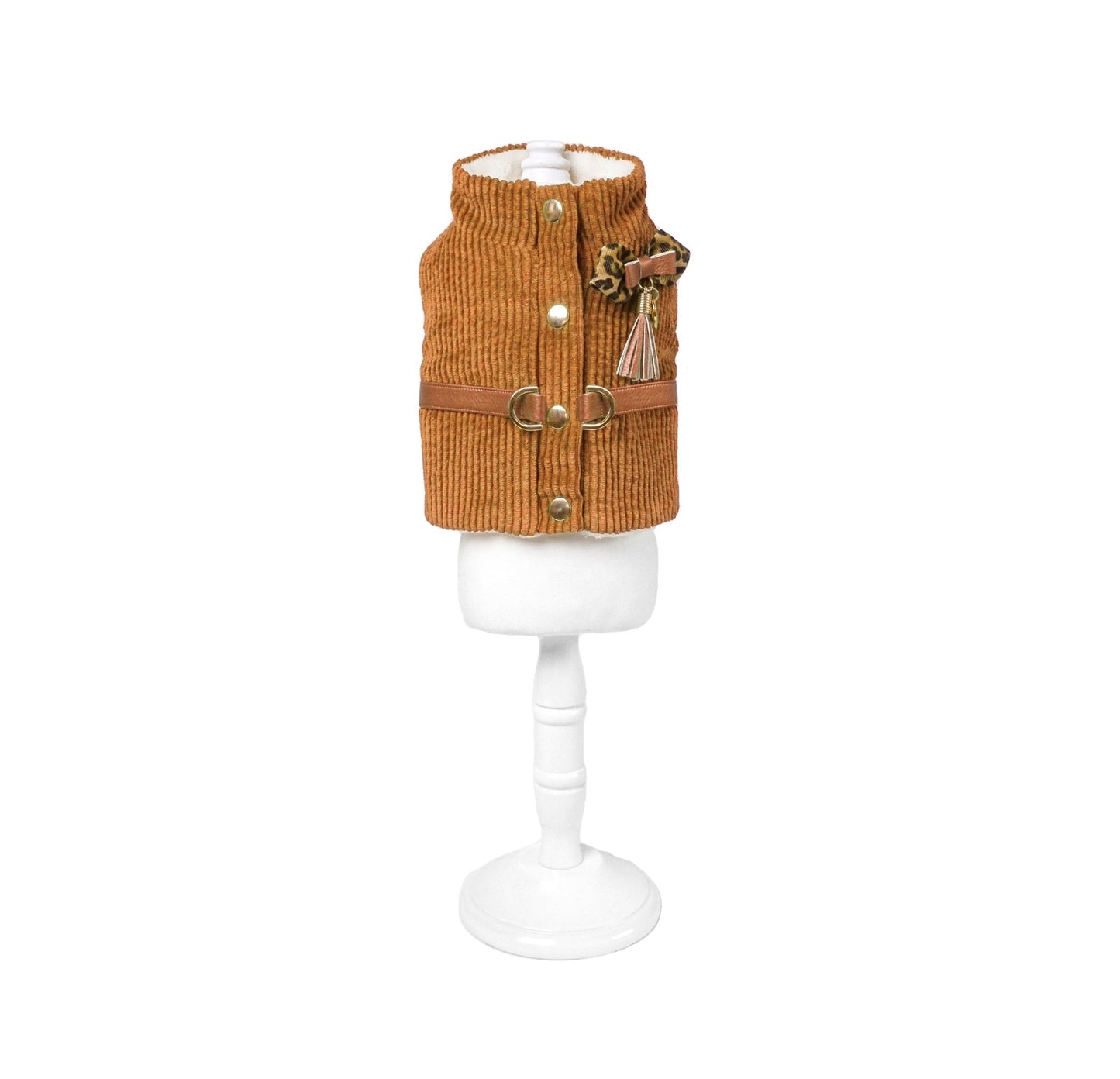 Pettorina Velluto Cognac