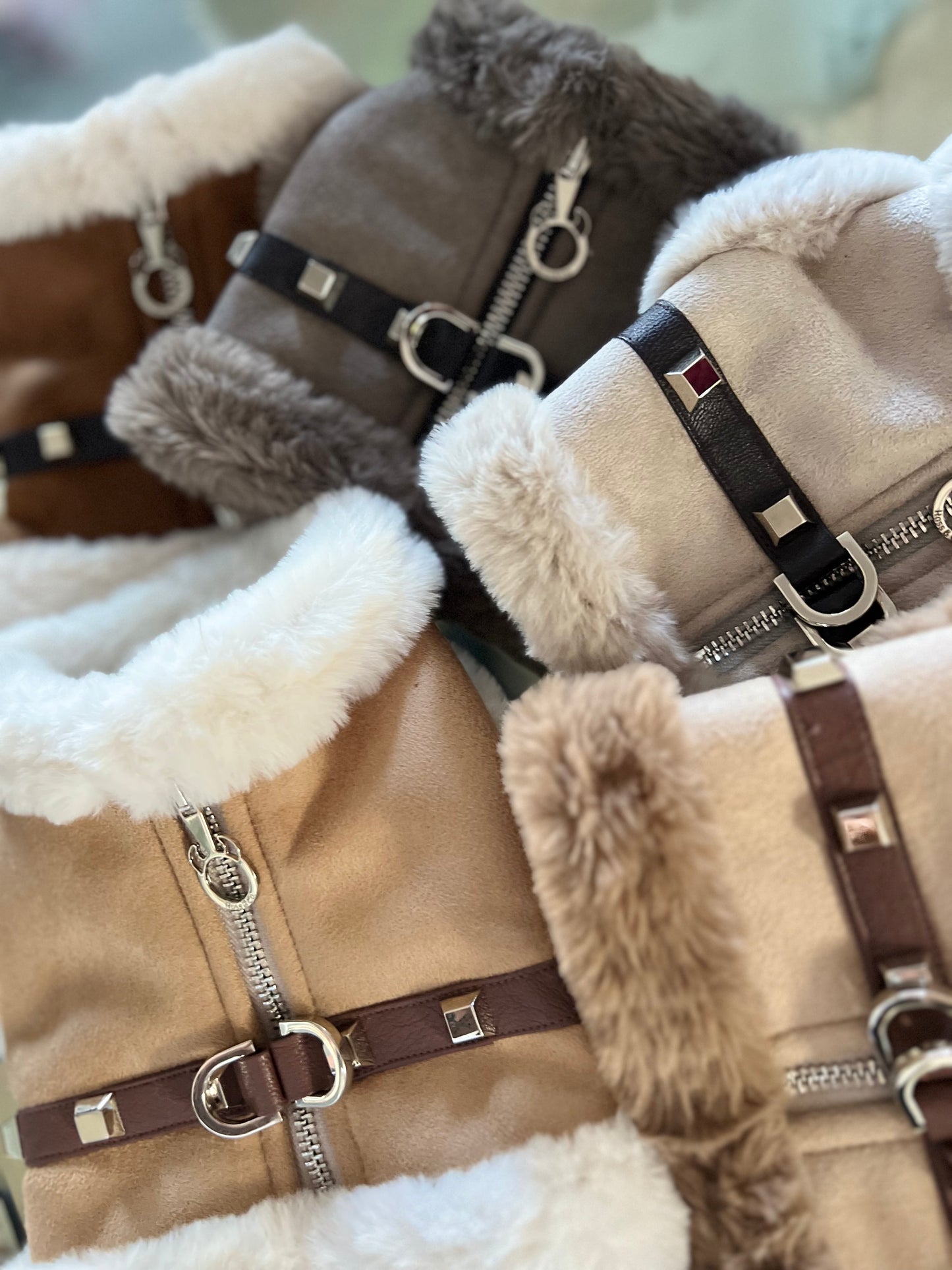 Harness Shearling Grigio