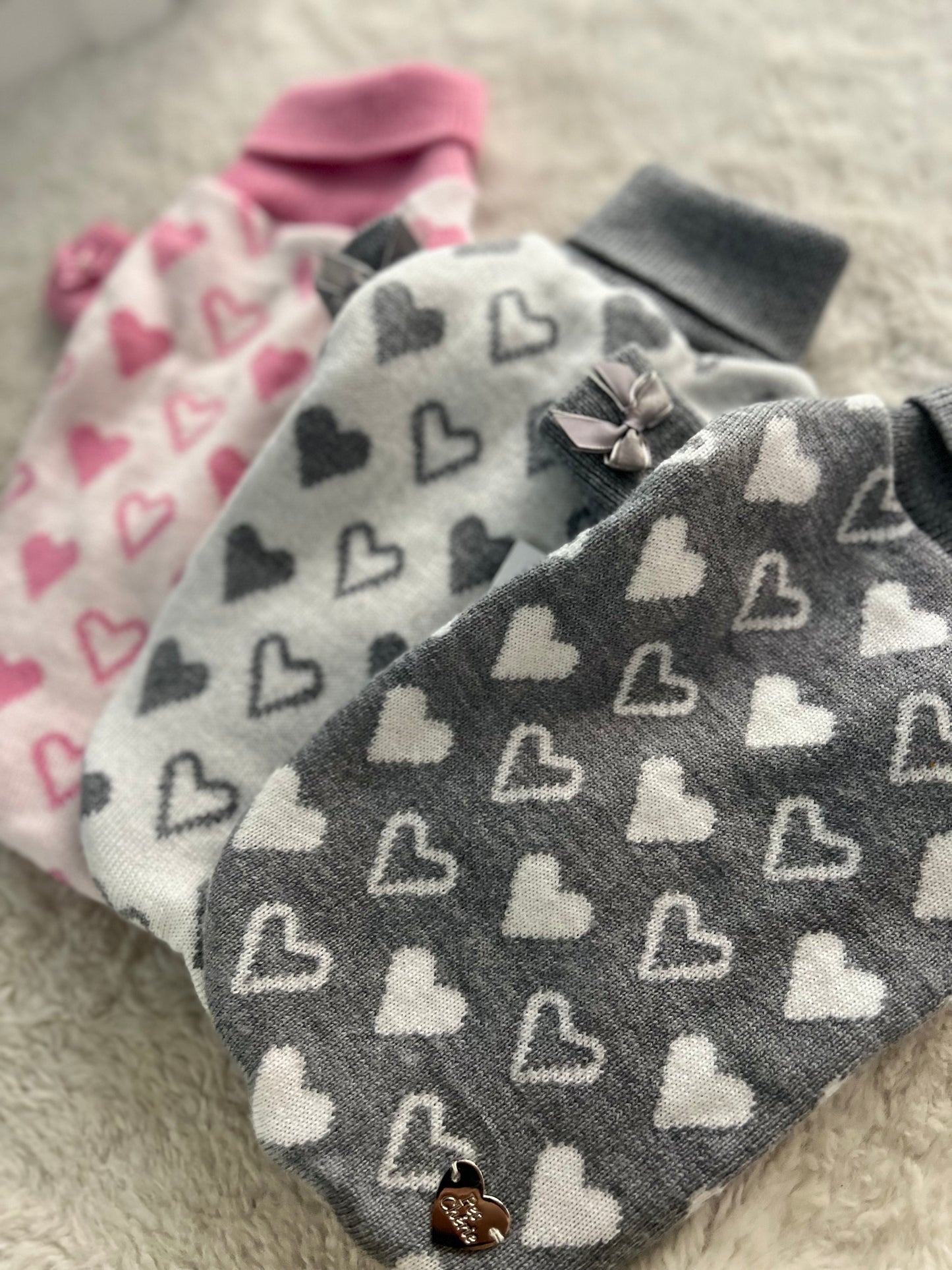 Sweet Harts Pull Bianco/Rosa