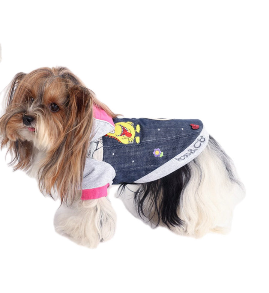 Giubbino jeans Diabolik Fuxia