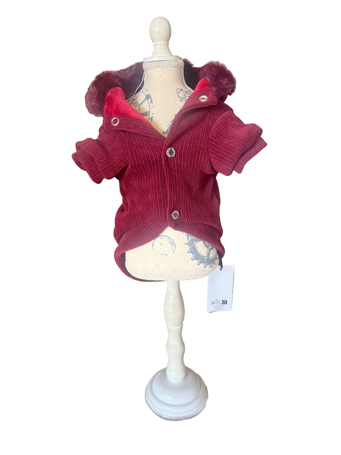 Felpina velluto Borgogna