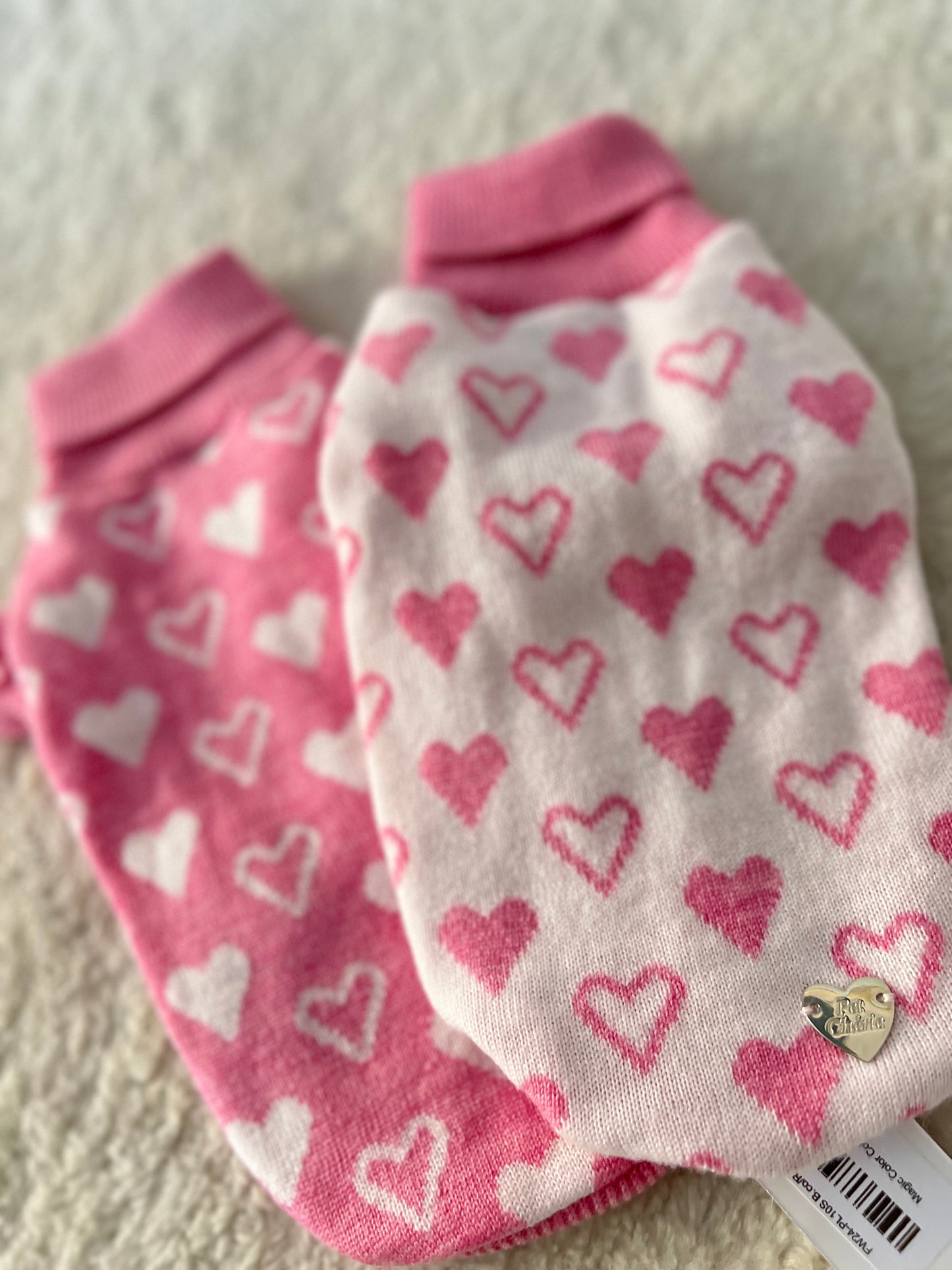 Sweet Harts Pull Rosa/Bianco