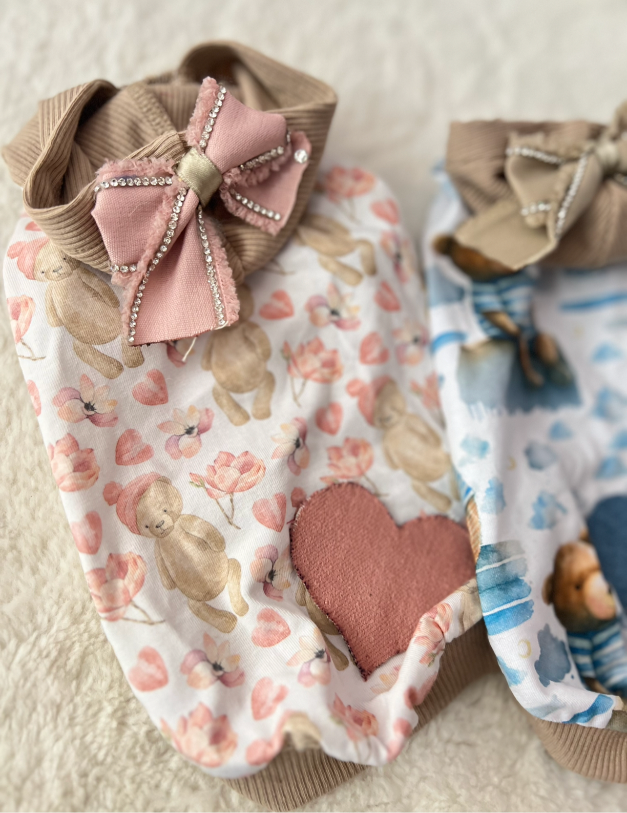 T-shirt teddy bear Azzurro