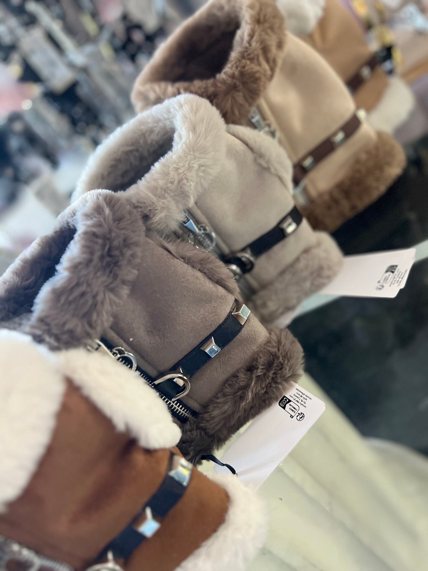 Harness Shearling Grigio
