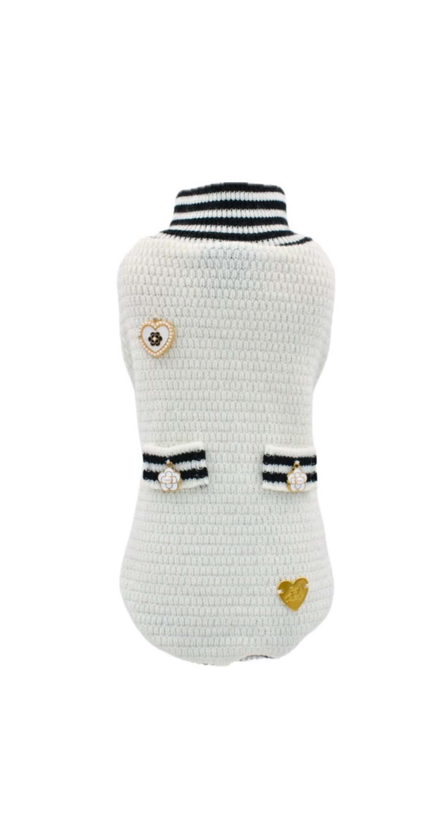 Chanel Style Pull Bianco