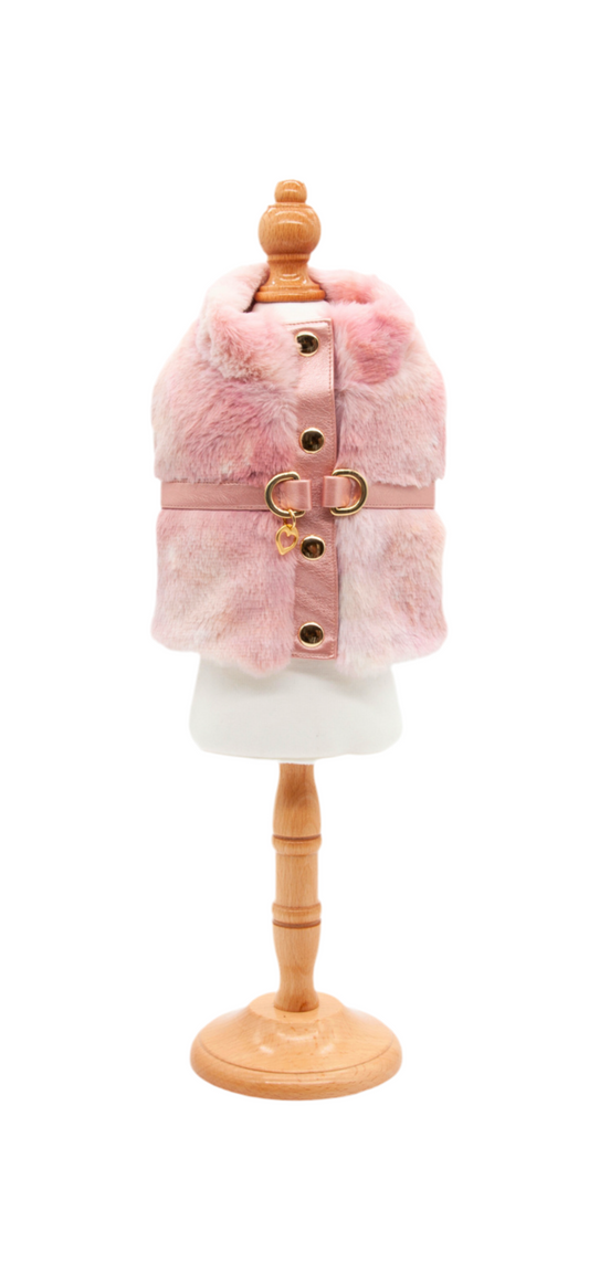 Fit Harness FLUFFY Tie Dye Pink