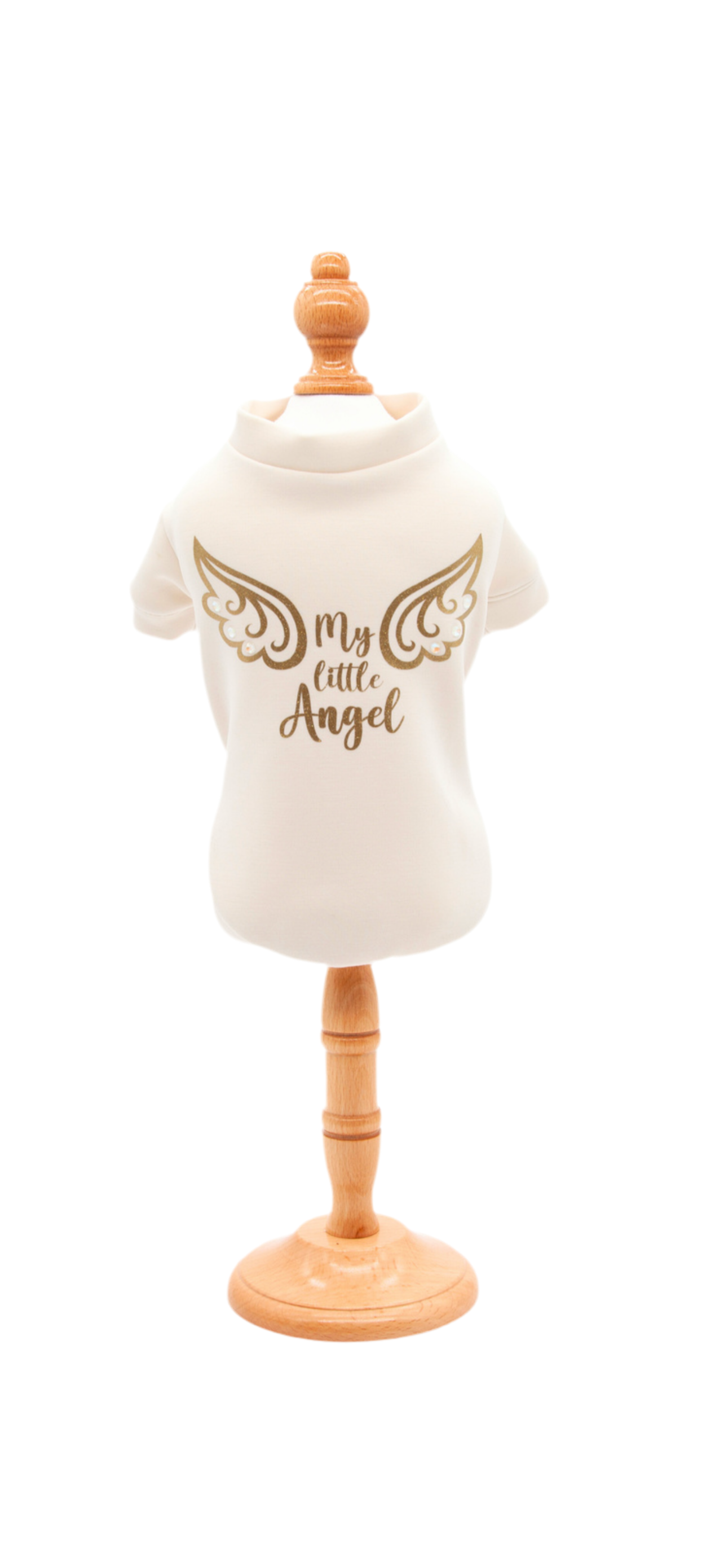 T-shirt ANGEL WINGS White Gold