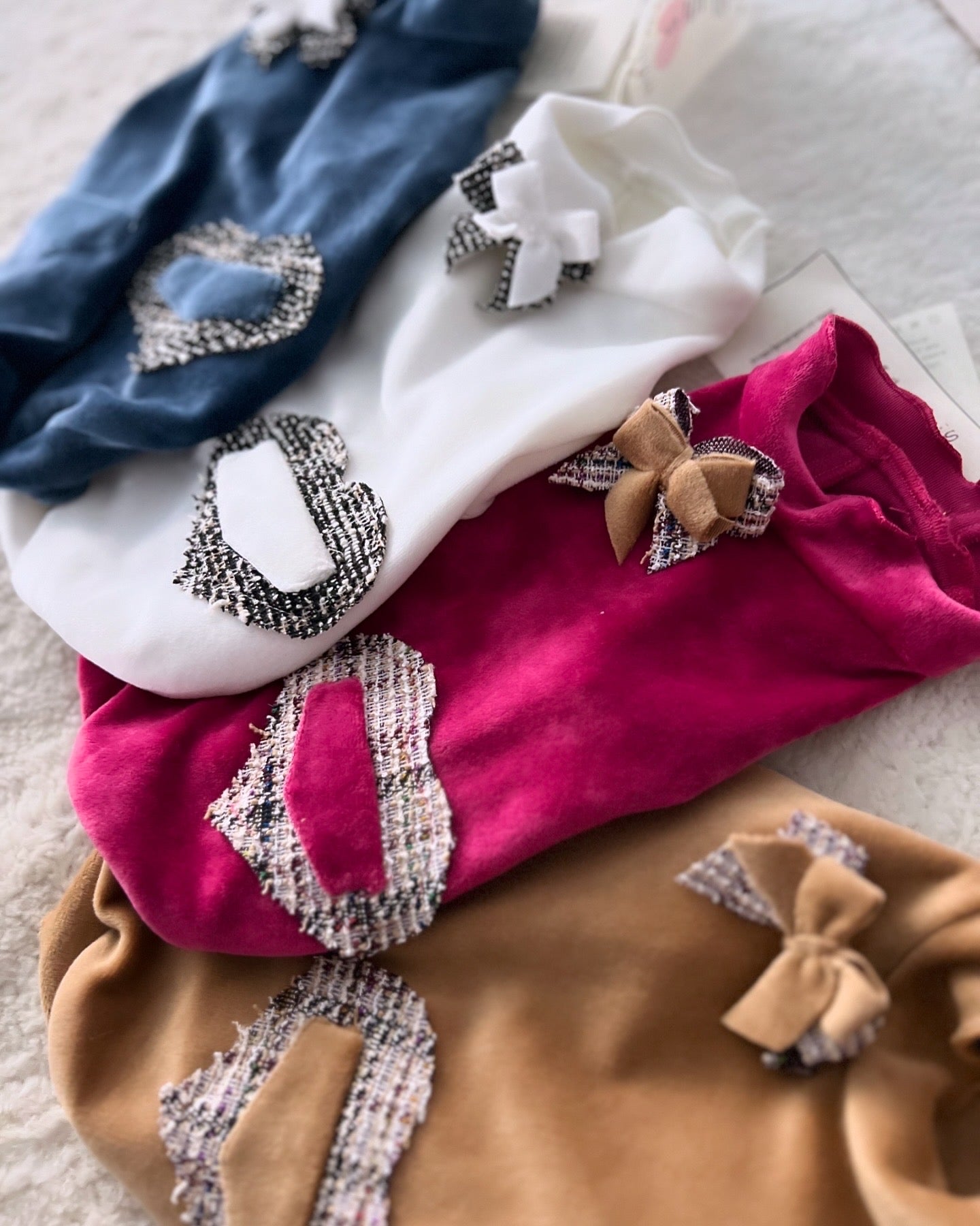 Ciniglia Sweatshirt Tweed Blu