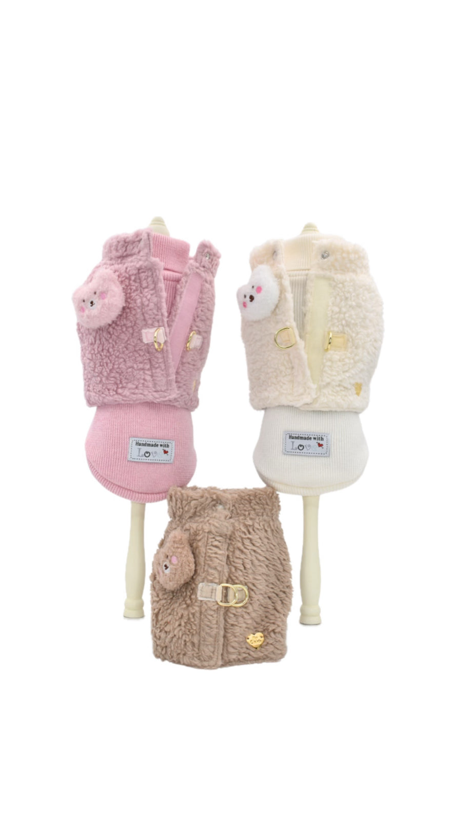 Teddy Bear Cotton Harness Rosa