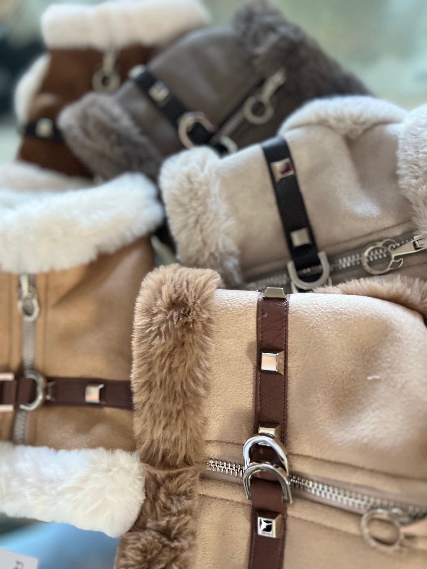 Harness Shearling Grigio