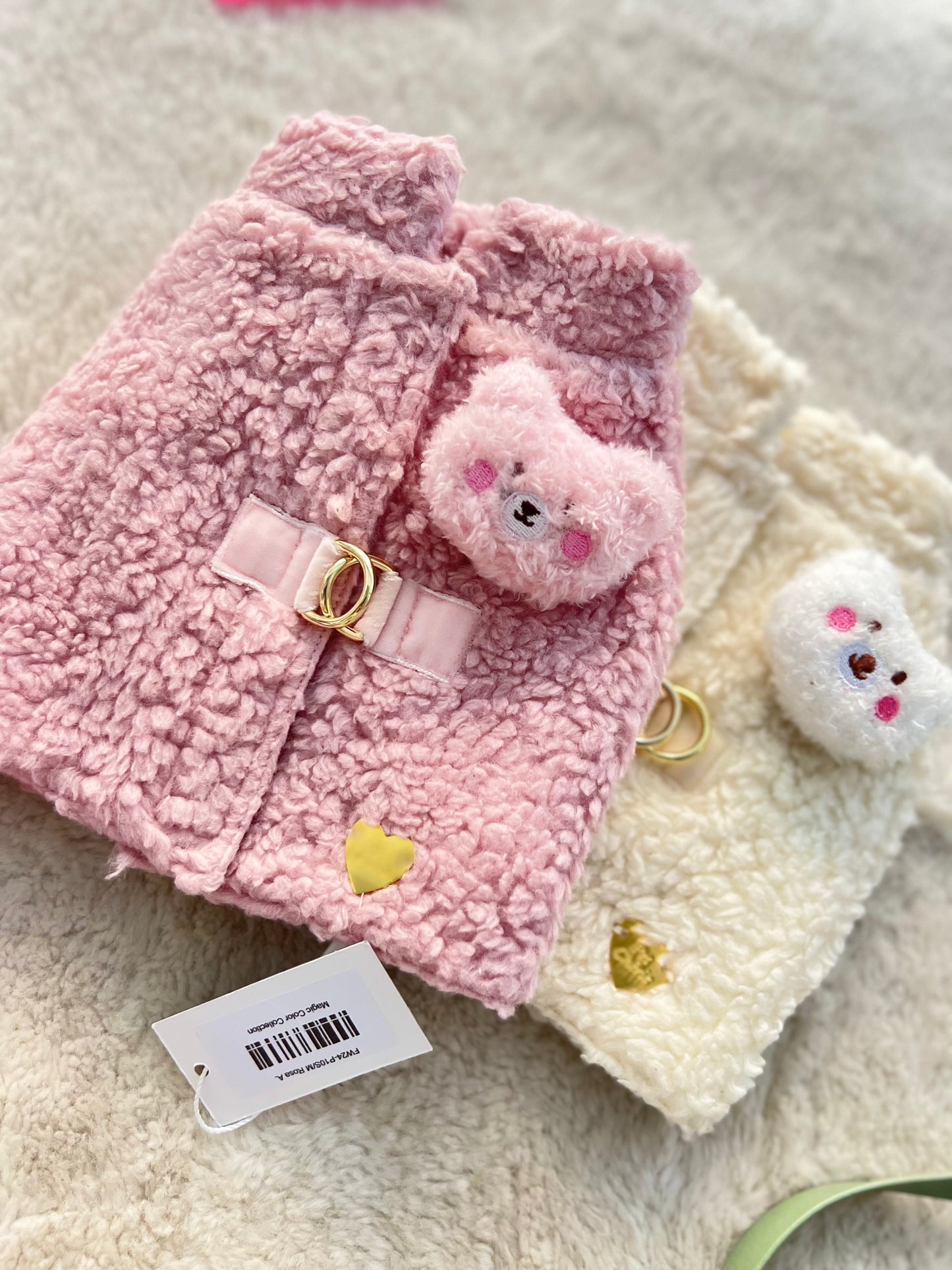 Teddy Bear Cotton Harness Rosa