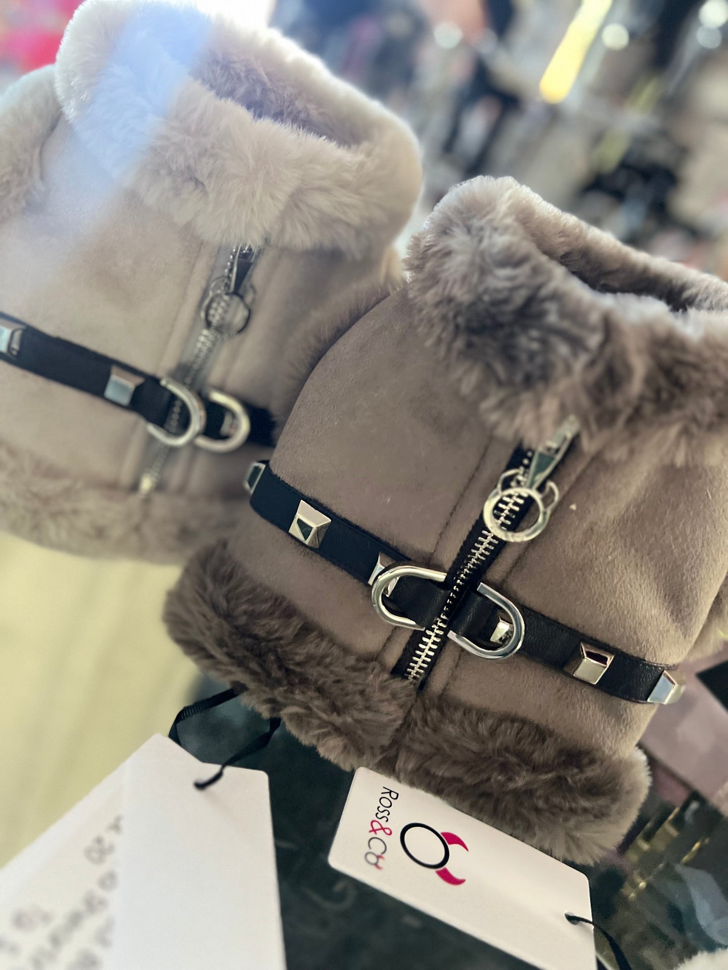 Harness Shearling Grigio