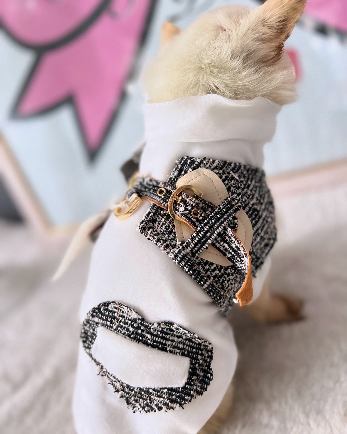 Ciniglia Sweatshirt Tweed Bianco