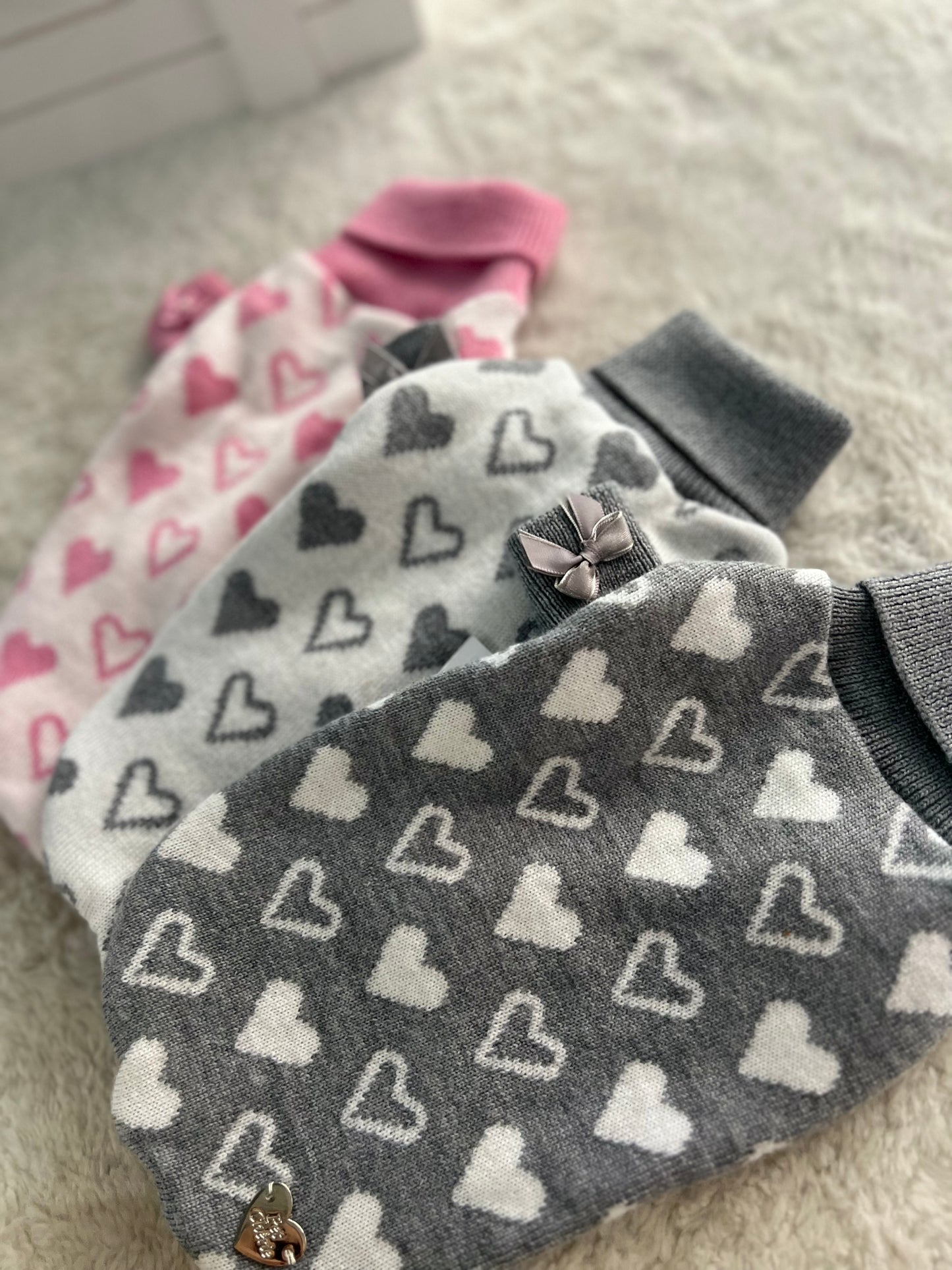 Sweet Harts Pull Bianco/Rosa