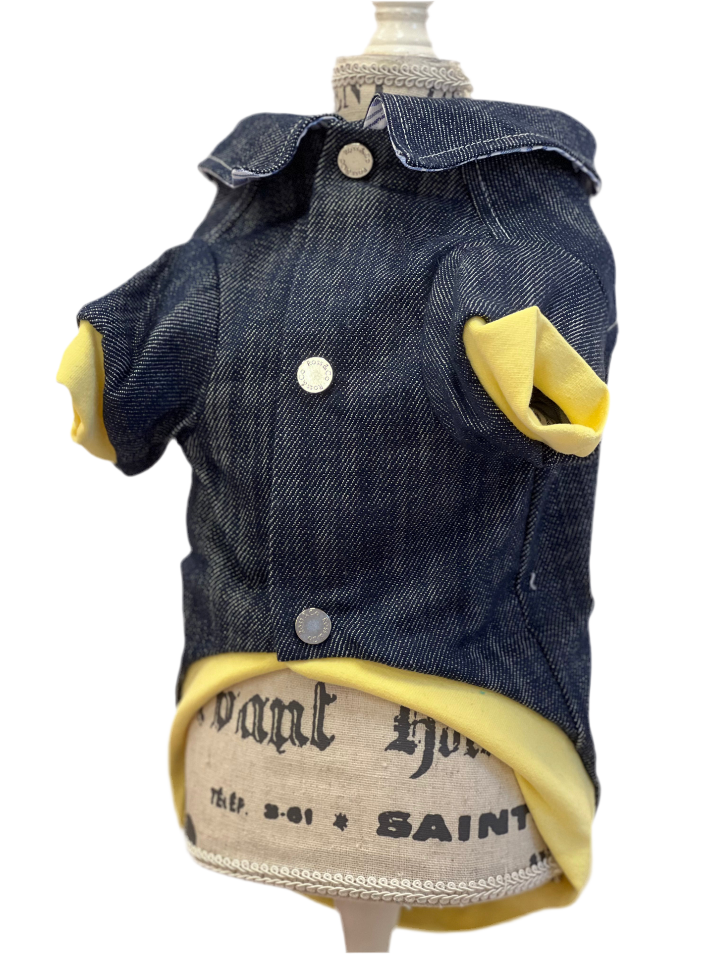 Giubbino in Jeans Logo Jellow A204/10