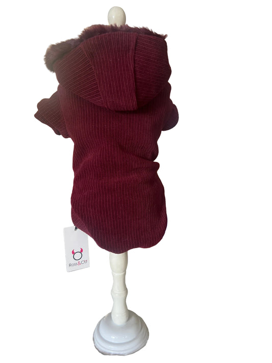 Felpina velluto Borgogna