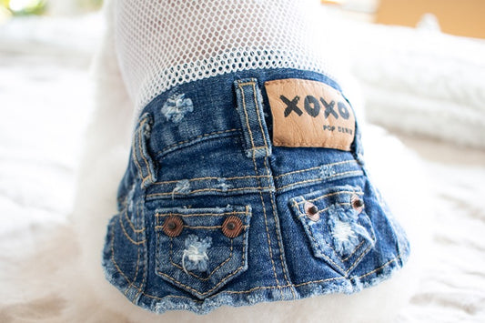 Pop Denim Skirt