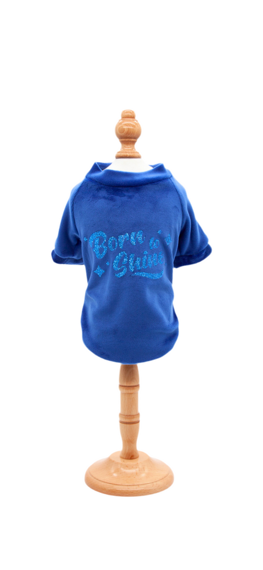 T-Shirt BORN TO SHINE Blu