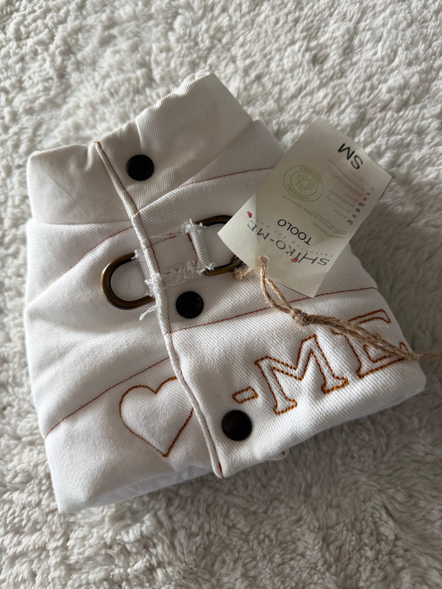 Toolo Harness Denim Bianco