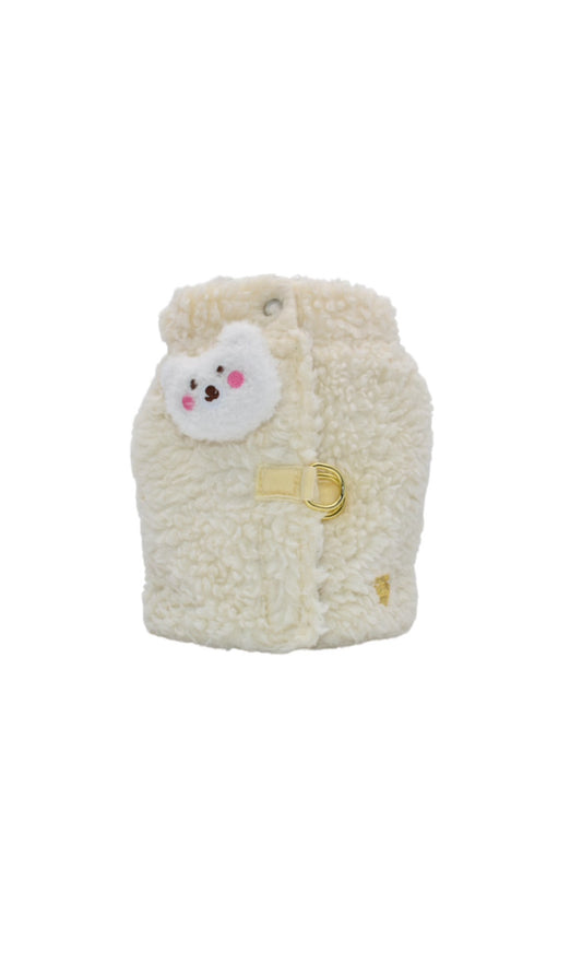 Teddy Bear Cotton Harnes Ecru