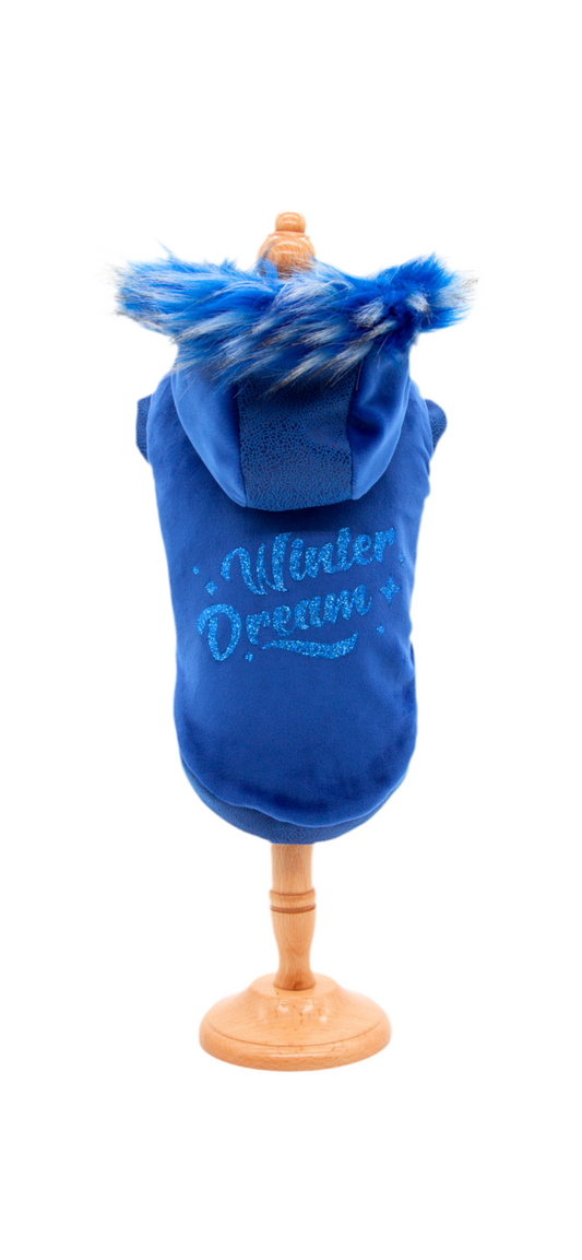 Coat VELVET TOUCH Blu