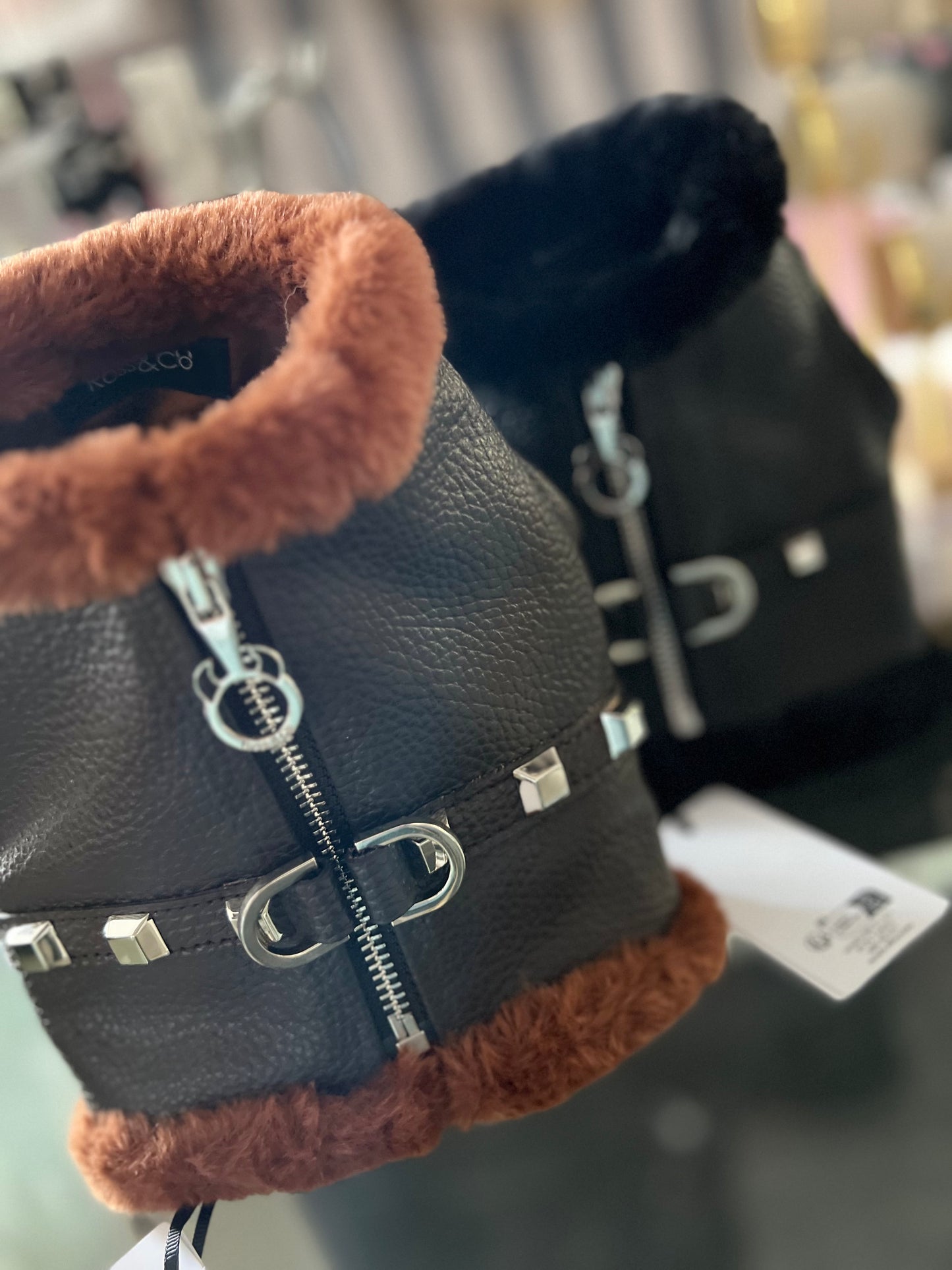 Pettorina Pelle ecofur Brown