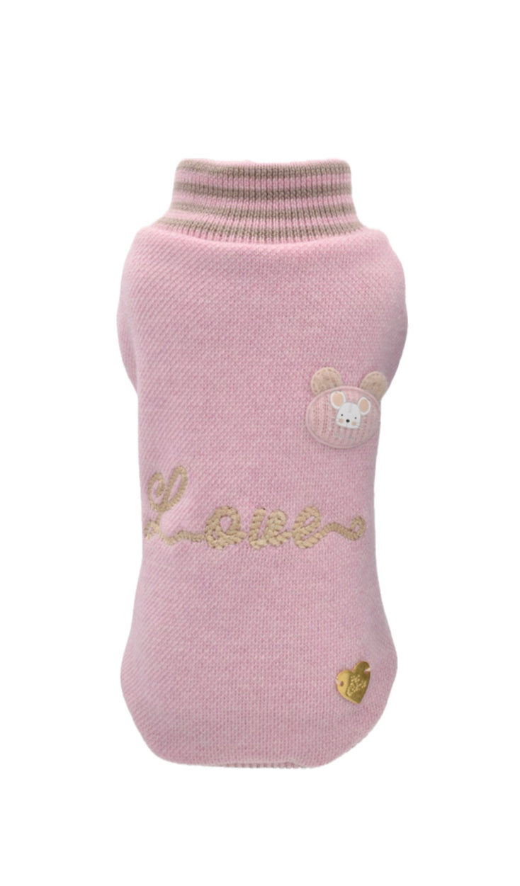 Mouse in Love Pull Rosa