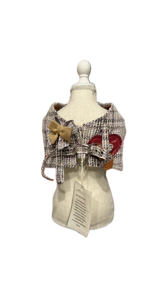 Mini Harness Special Tweed Red