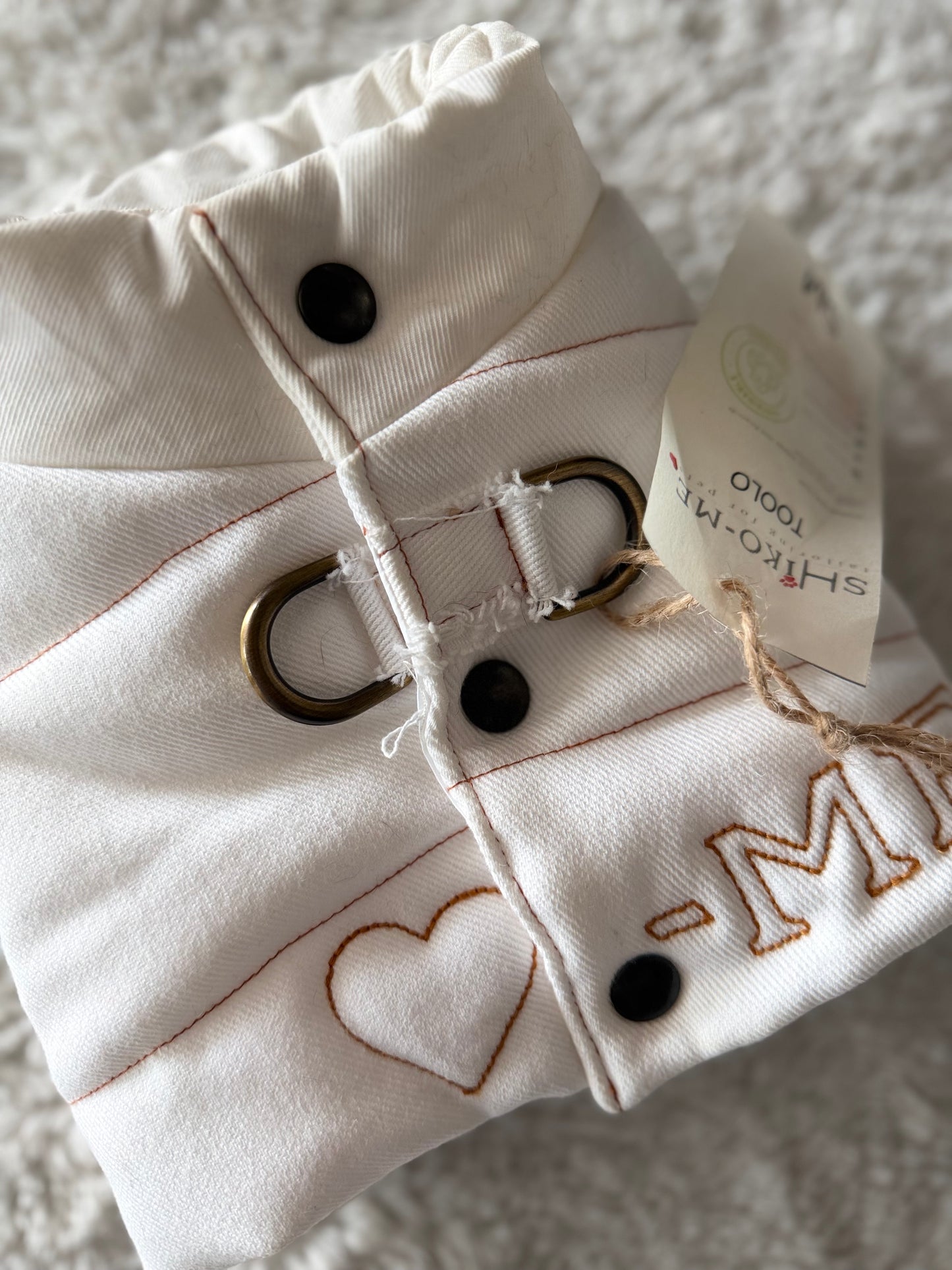 Toolo Harness Denim Bianco