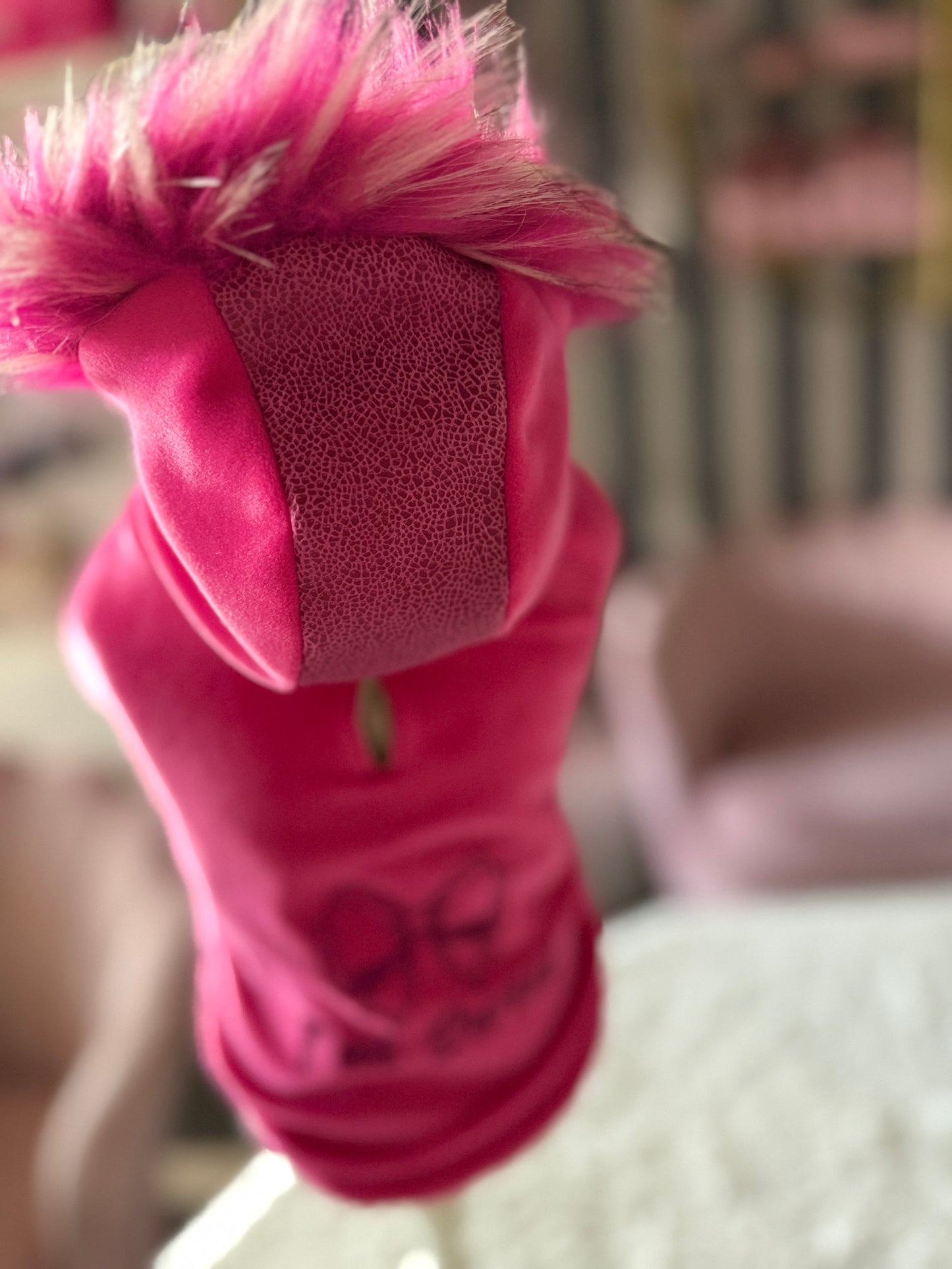 Coat VELVET TOUCH Fuxia