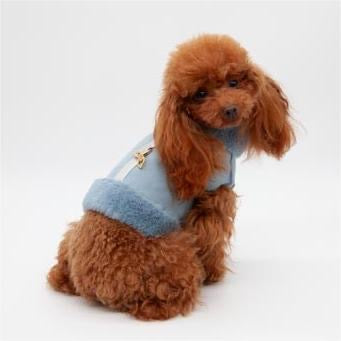 Harness Shearling TWEEN Blu Silver