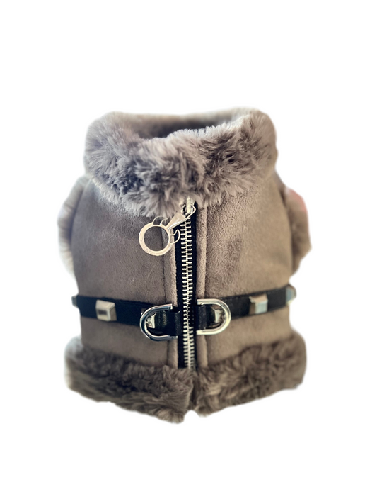 Harness Shearling Grigio