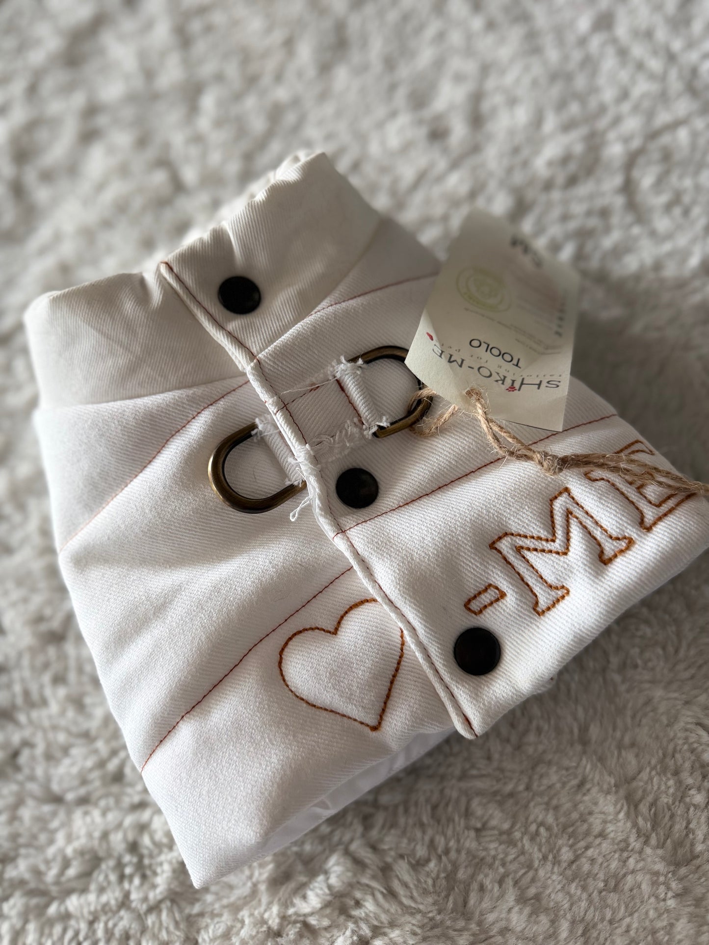 Toolo Harness Denim Bianco