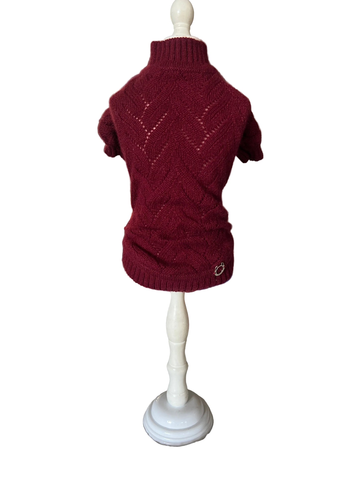 Pull cashmere Borgogna