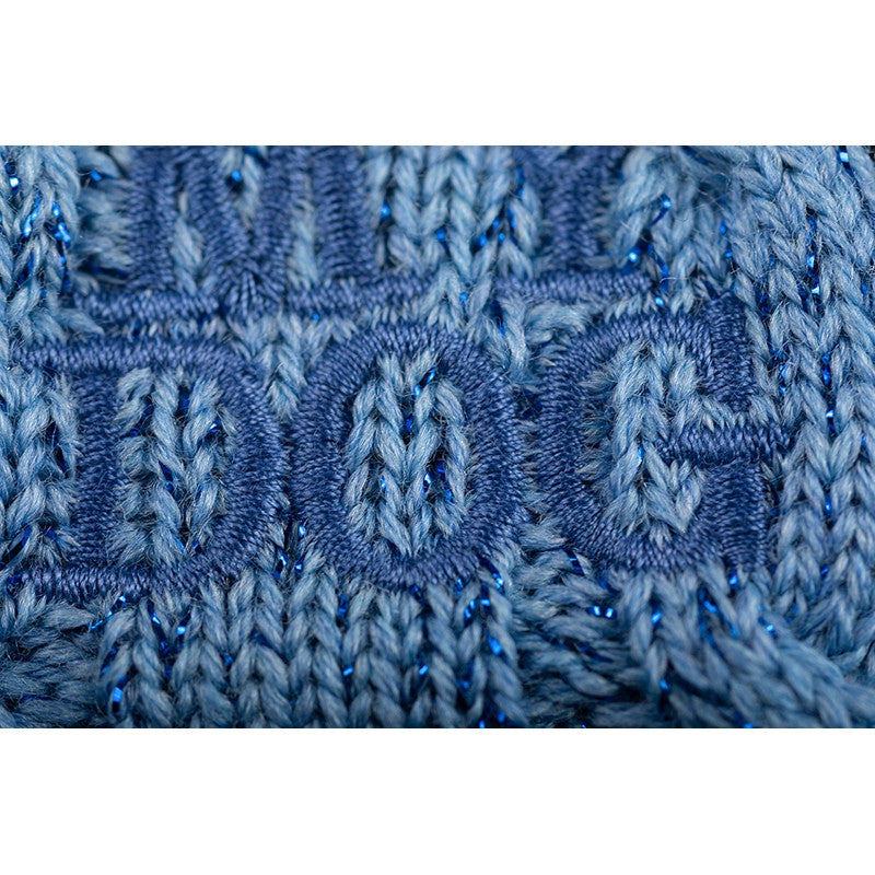 Lurex Treccia Knitwear - Camastra Blue