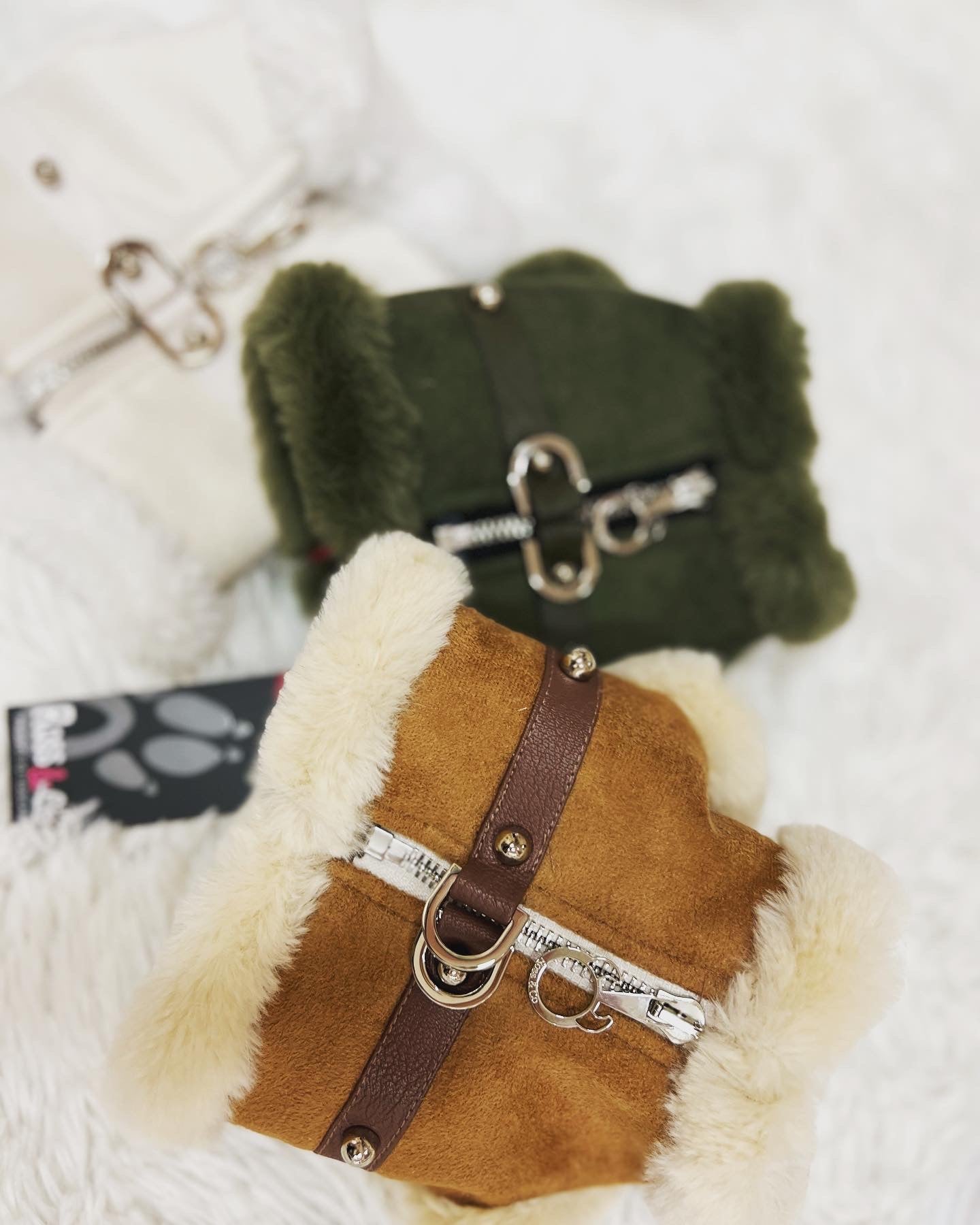 Pettorina Shearling Verde