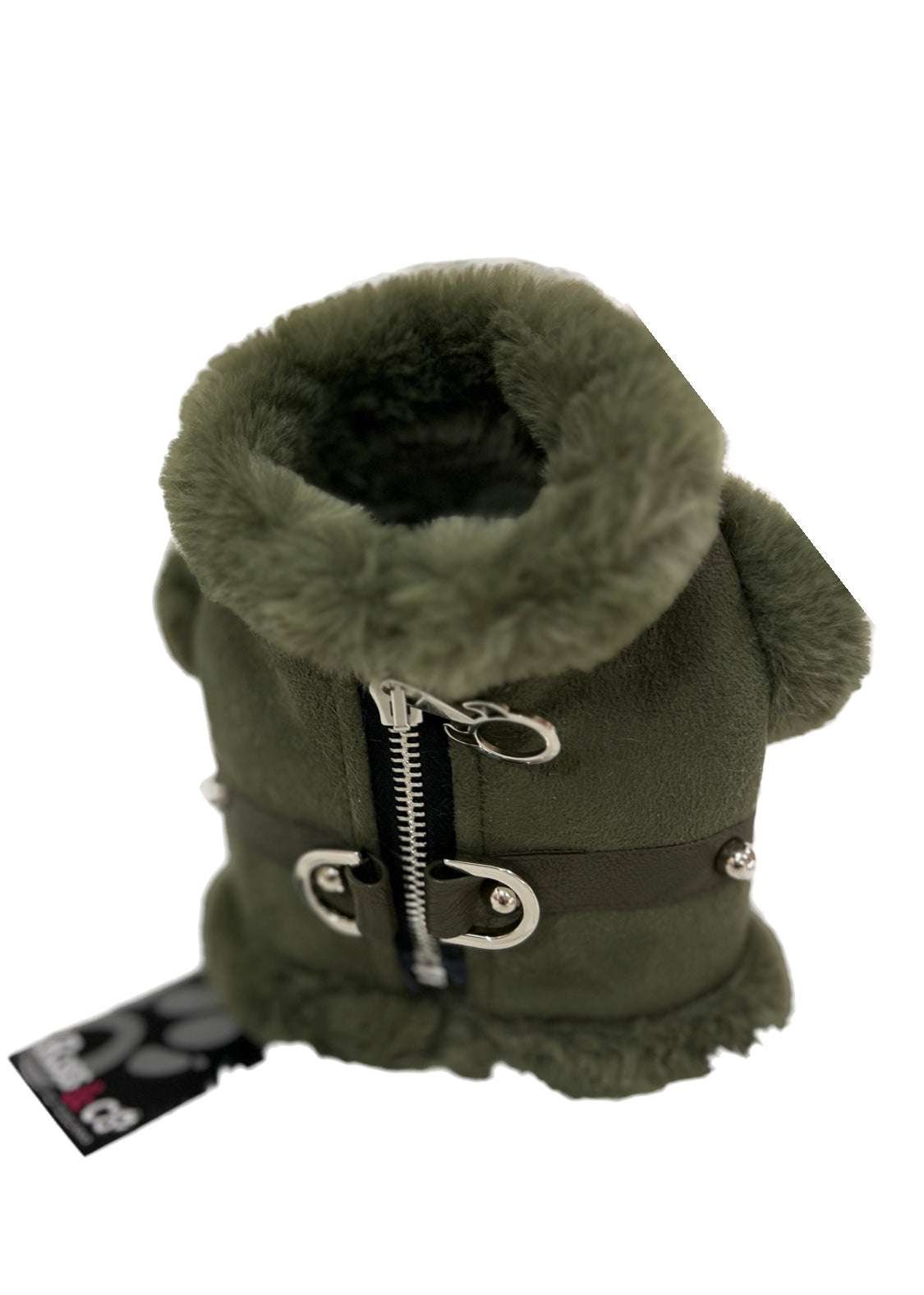 Pettorina Shearling Verde