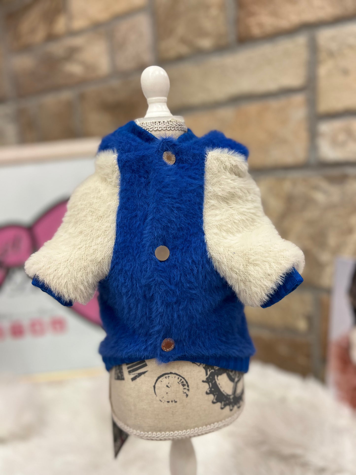 Felpa FurFur cappuccio Blu Royal