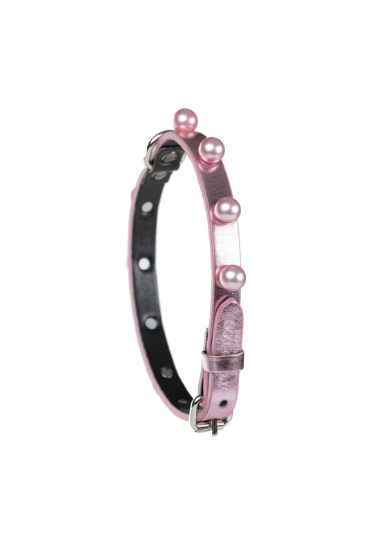 ROSE PINK LAME' COLLAR