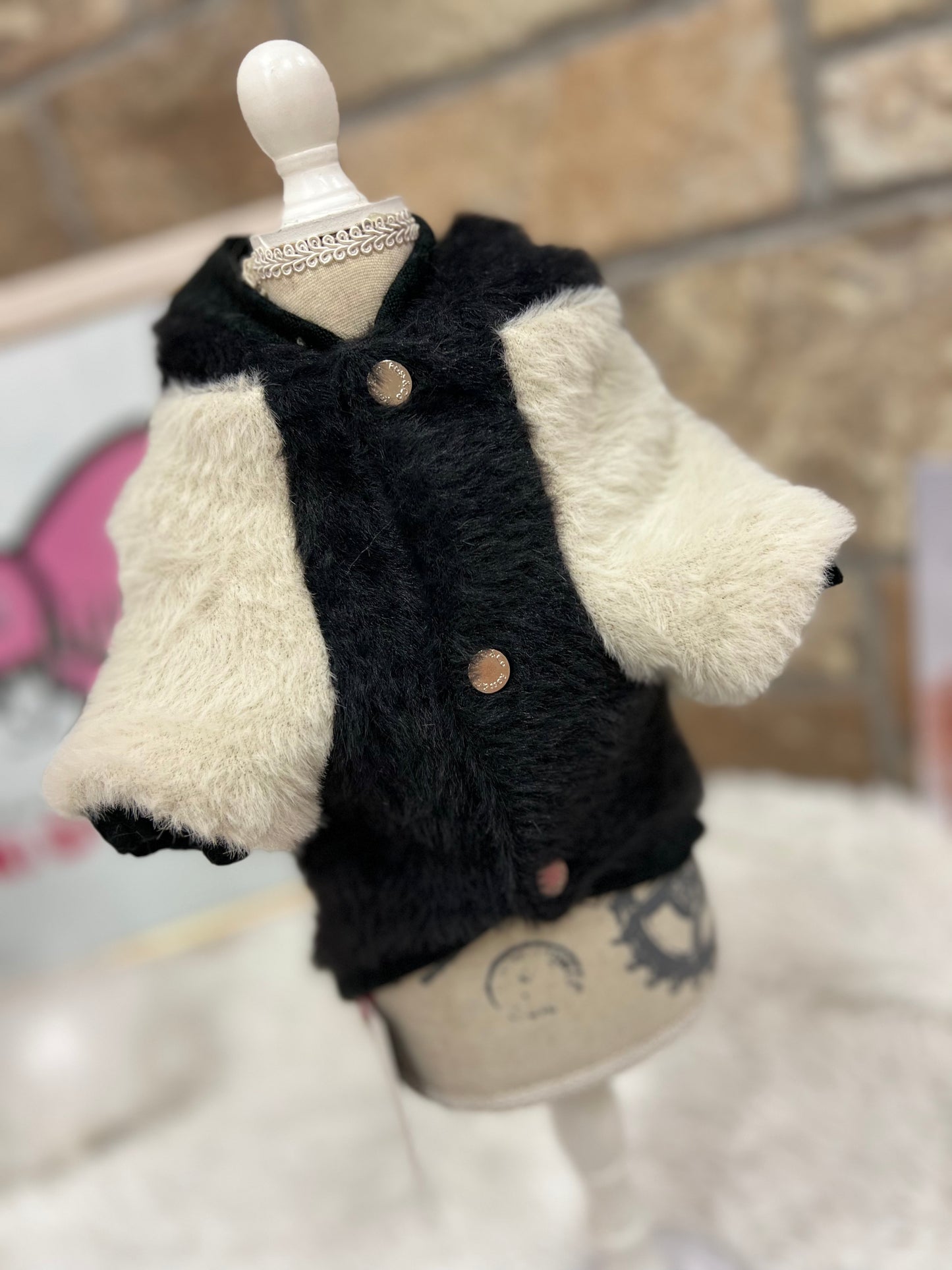 Felpa FurFur cappuccio Nero