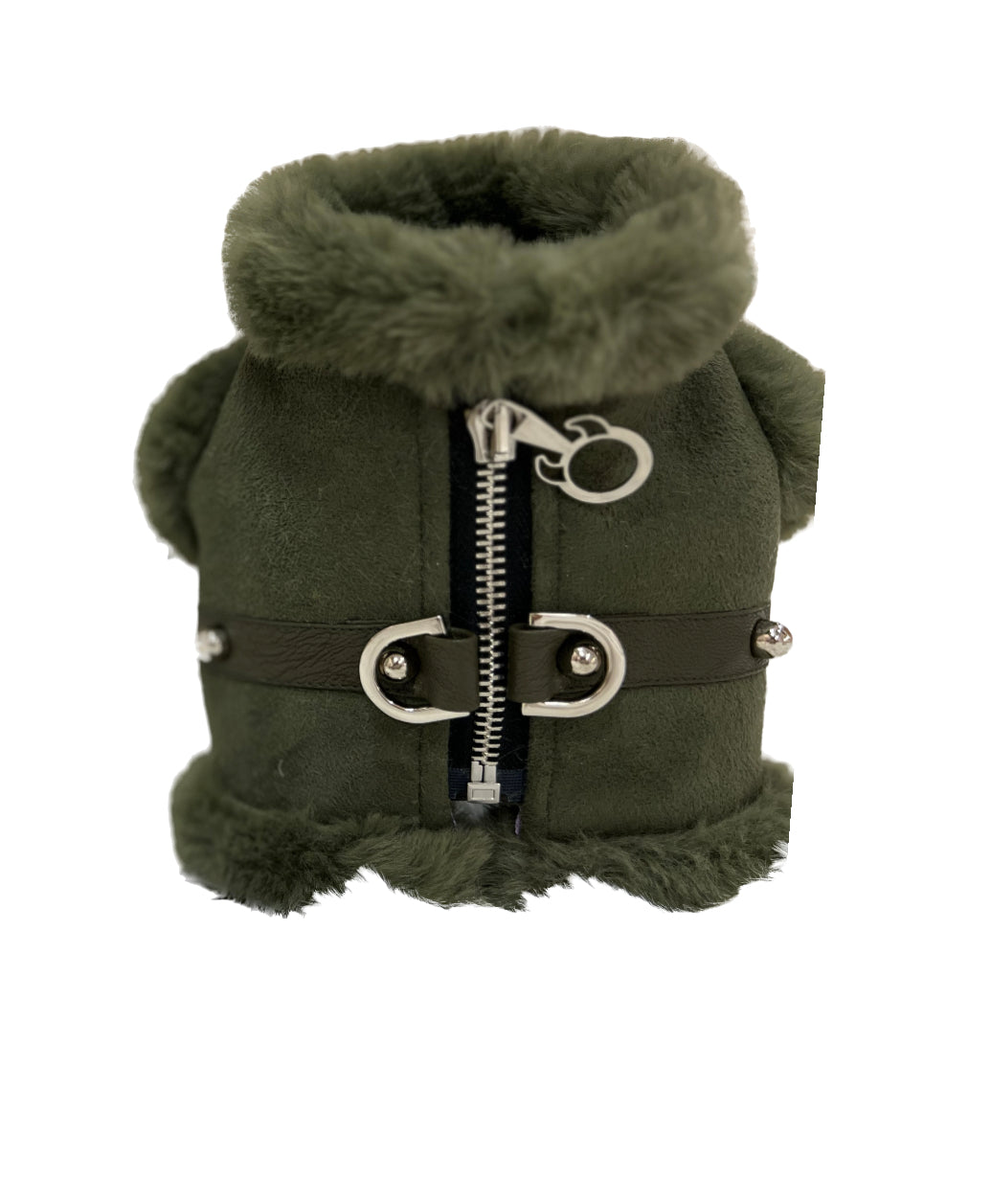 Pettorina Shearling Verde